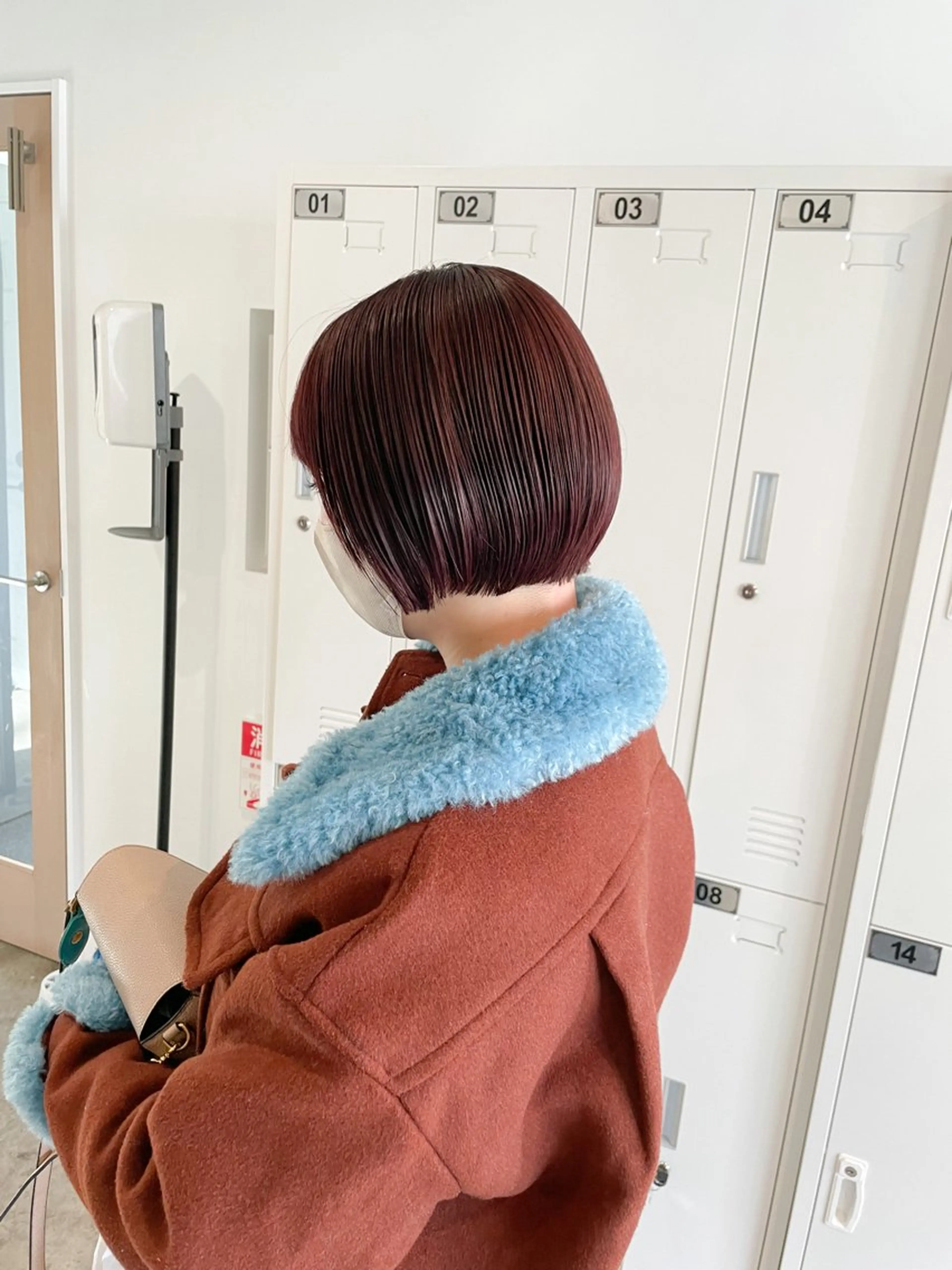 ショート カラー ショートボブ レッドカラー ボブ ショートヘア カット ヘアカラー トリートメント Takuma Suzuki中目黒のヘアスタイル