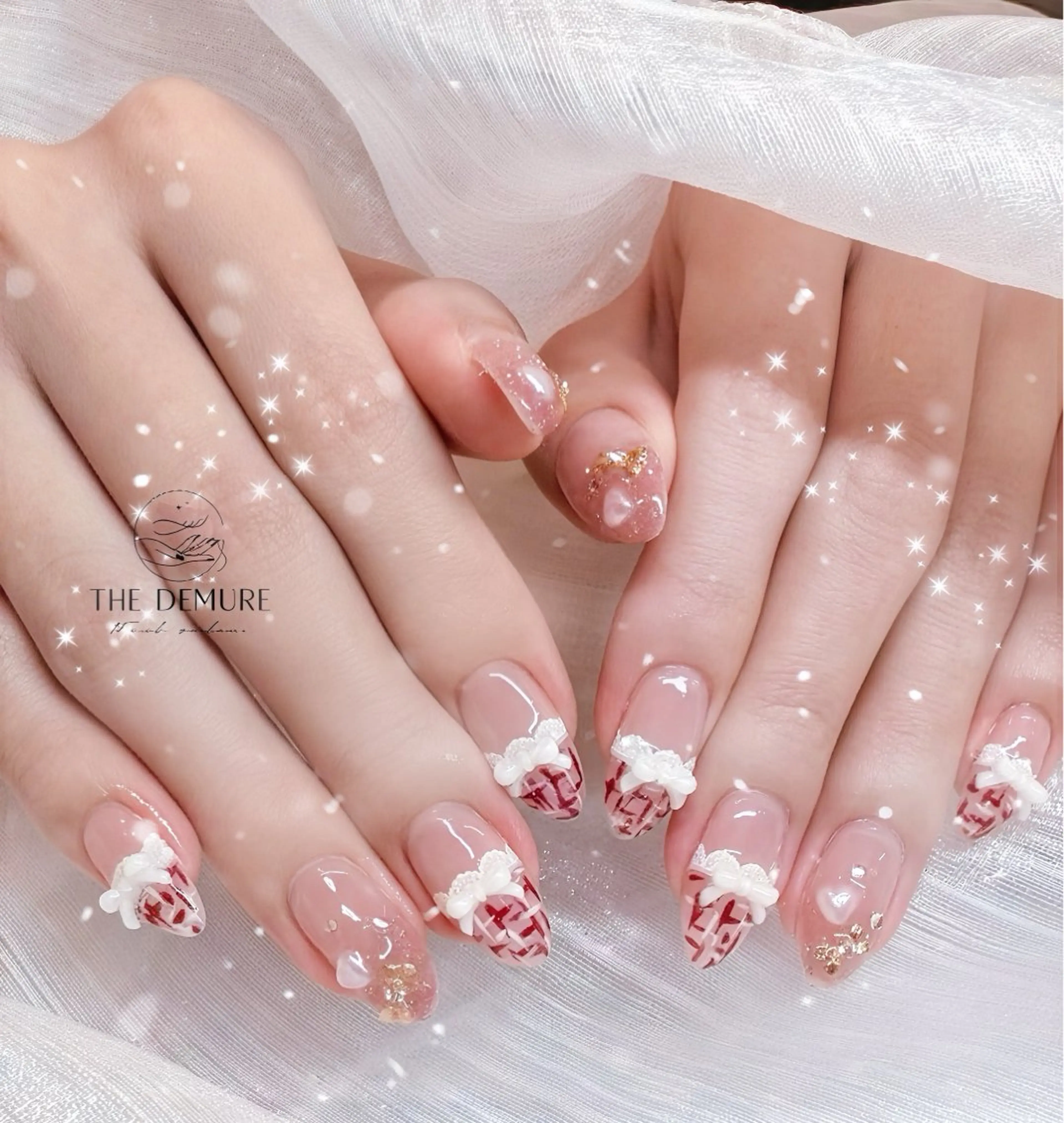 ネイル アートネイル 韓国ネイル マグネットネイル オフィスネイル スカルプネイル ハンドネイル ハンドケア NailDemure 【銀座店】のネイルデザイン