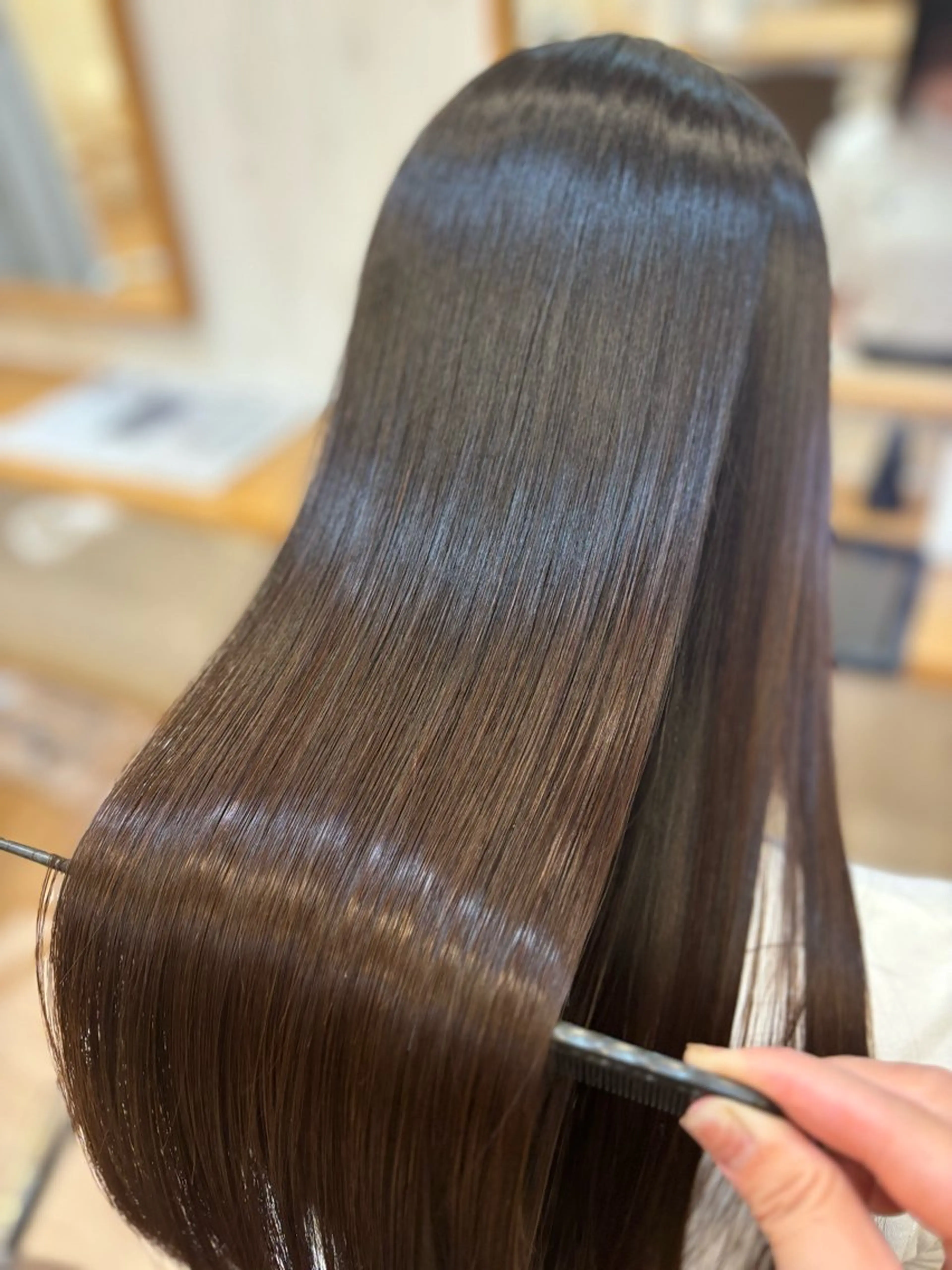 ロング 髪質改善 loops北山田店所属・すなが/ハイライト モデル募集中のヘアスタイル