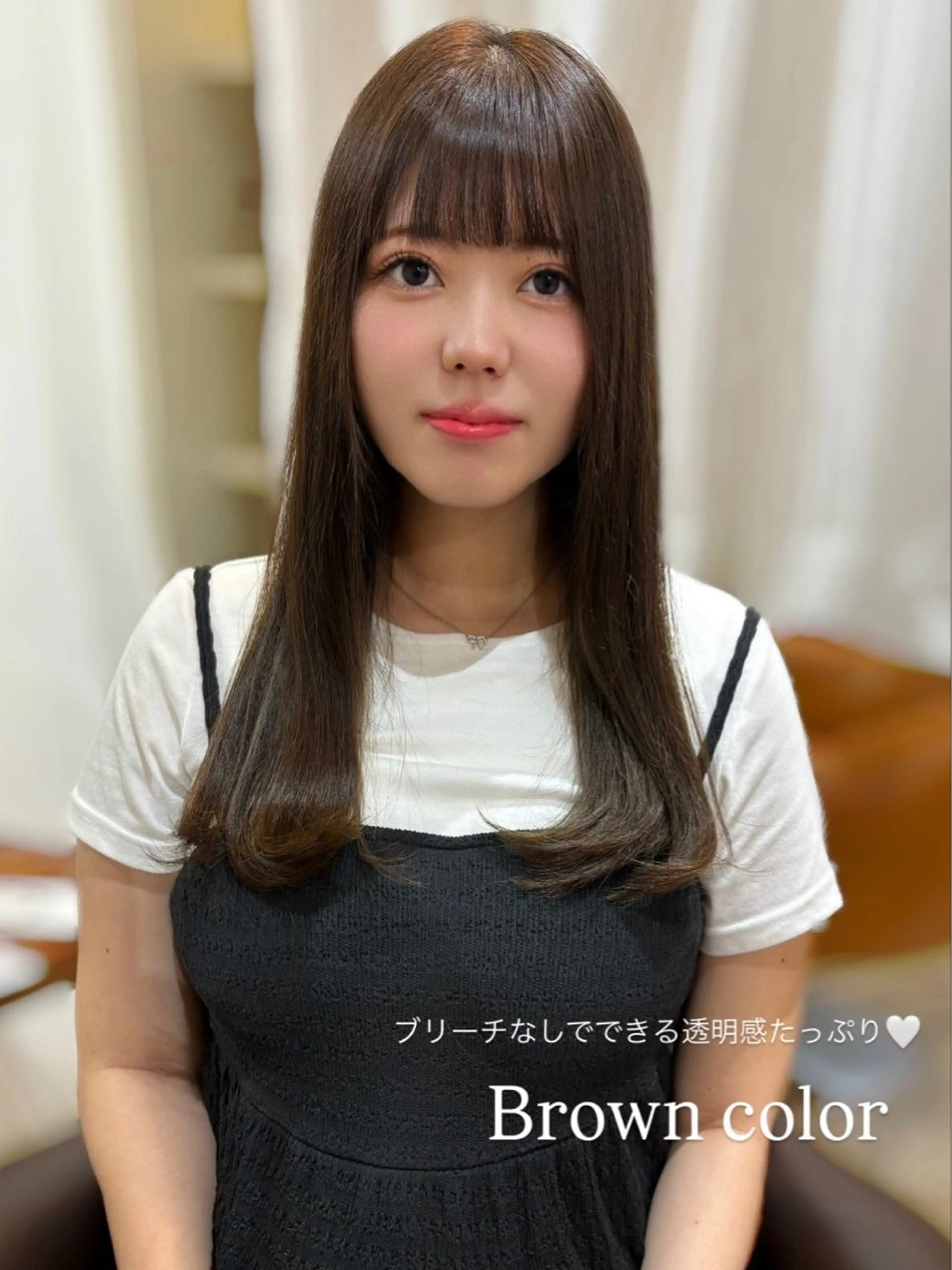 ロング カラー ヘアカラー 𝘈𝘐𝘙𝘐♡ レイヤーカットのヘアスタイル
