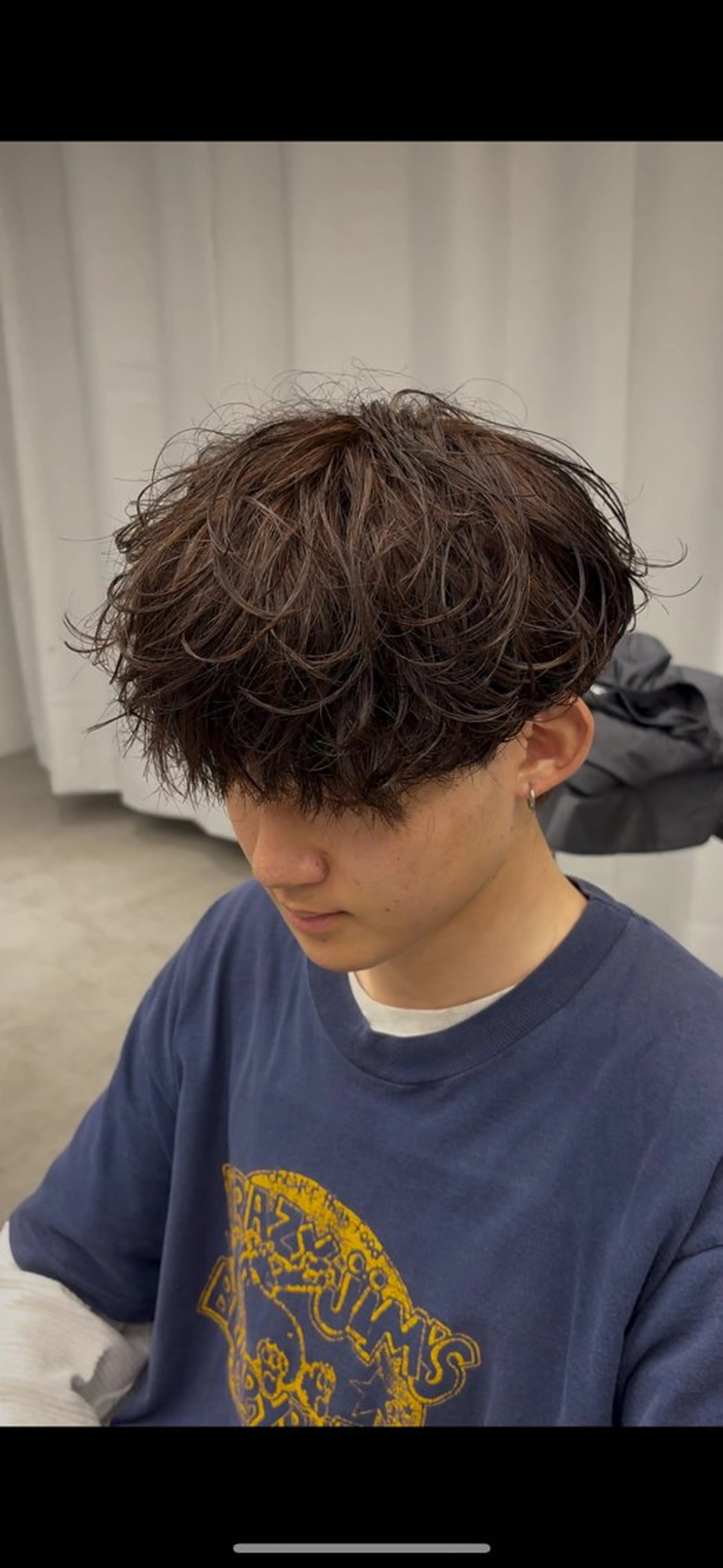 ショート カラー パーマ メンズ メンズパーマ プードルパーマ 学生（メンズ向け） スパイキーショート 波巻きパーマ カット パーマ シャドウパーマ/ ルーズパーマ/メンズのヘアスタイル