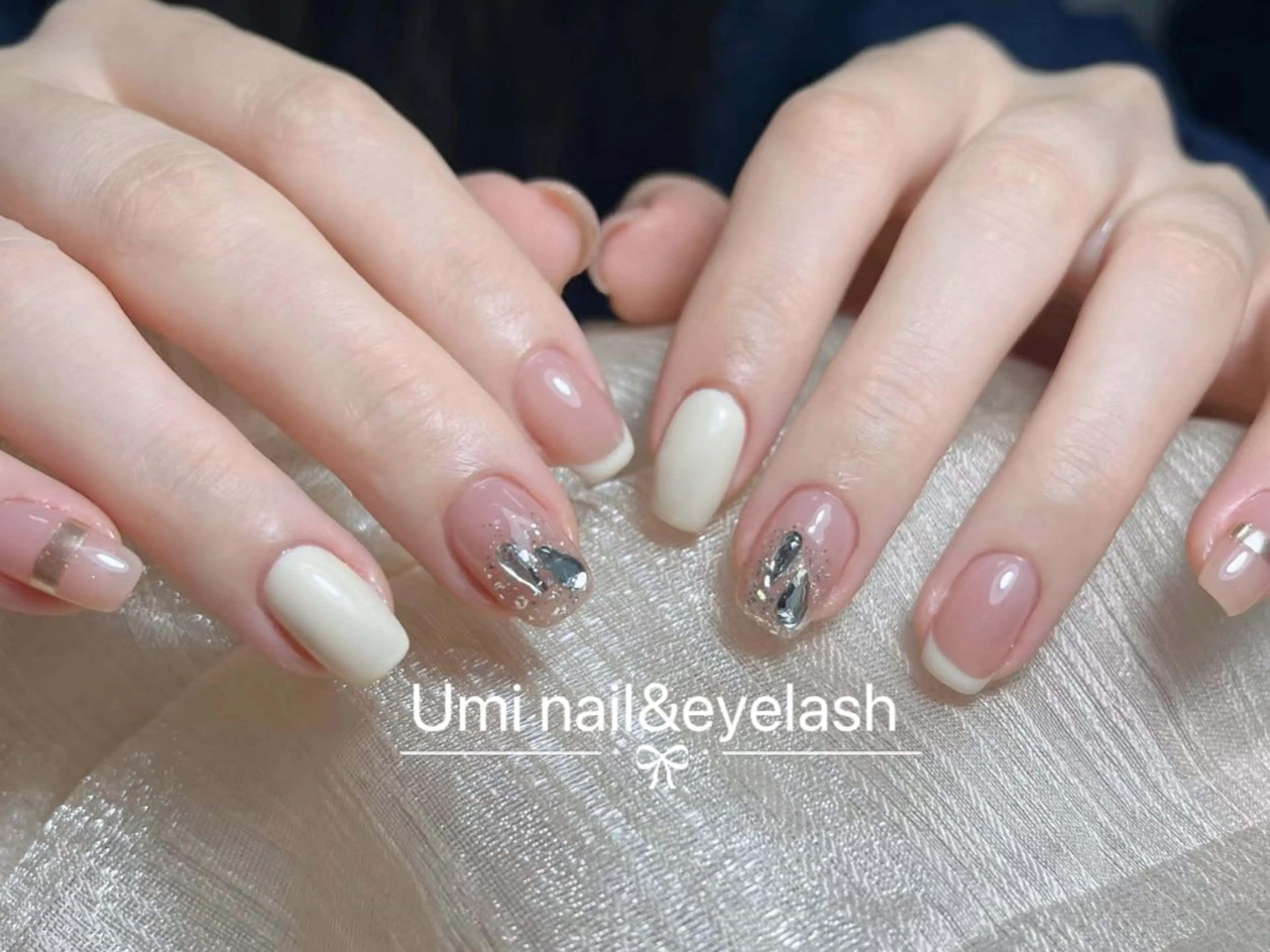 ショート 韓国風ヘア ハンドネイル ハンドケア Umi nail& eyelash ゆみのマツエク・マツパデザイン
