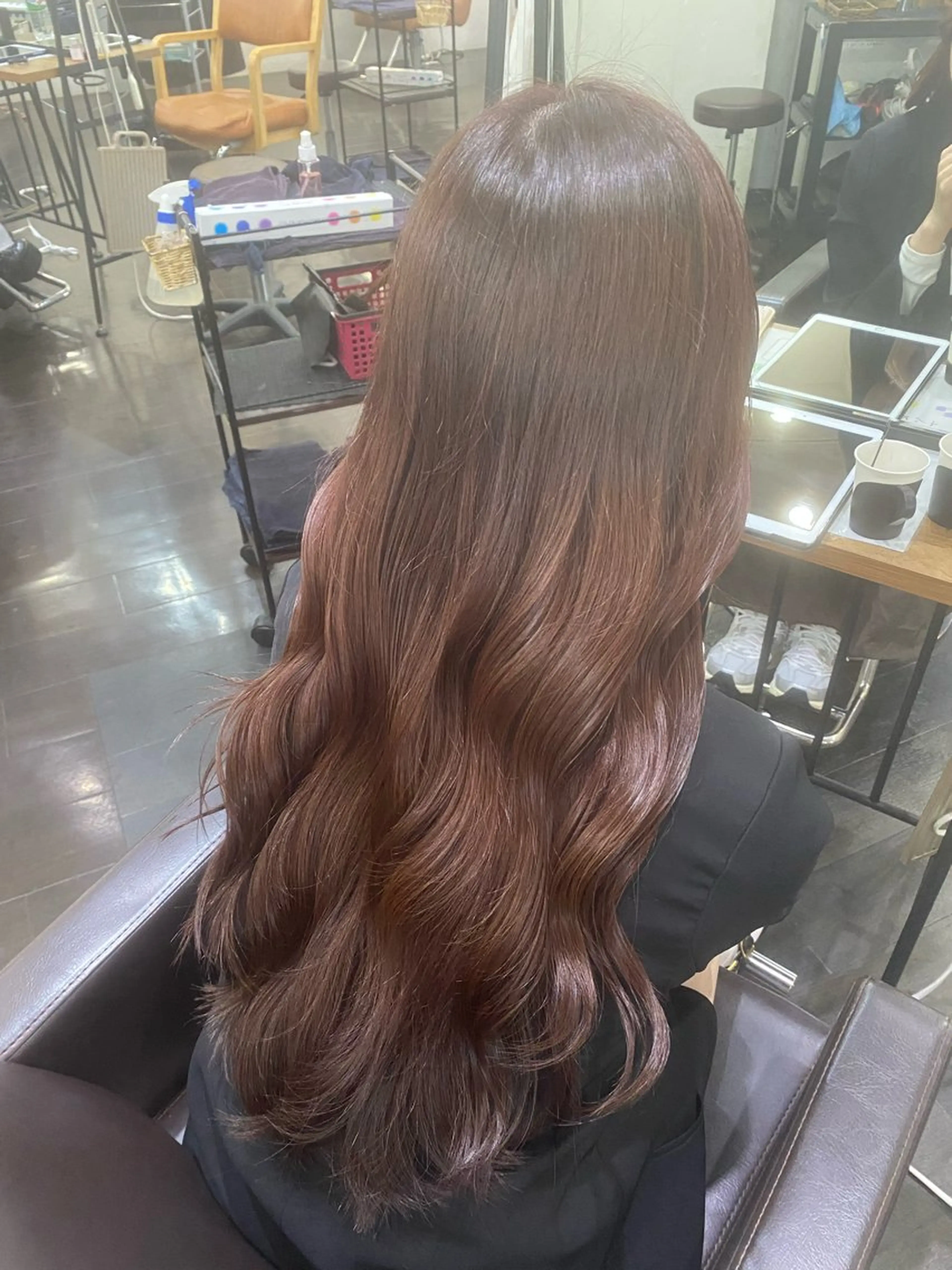 ロング カラー ヘアアレンジ 🍒ᩚ名駅/艶髪 縮毛矯正/あゆ🍒ᩚのヘアスタイル