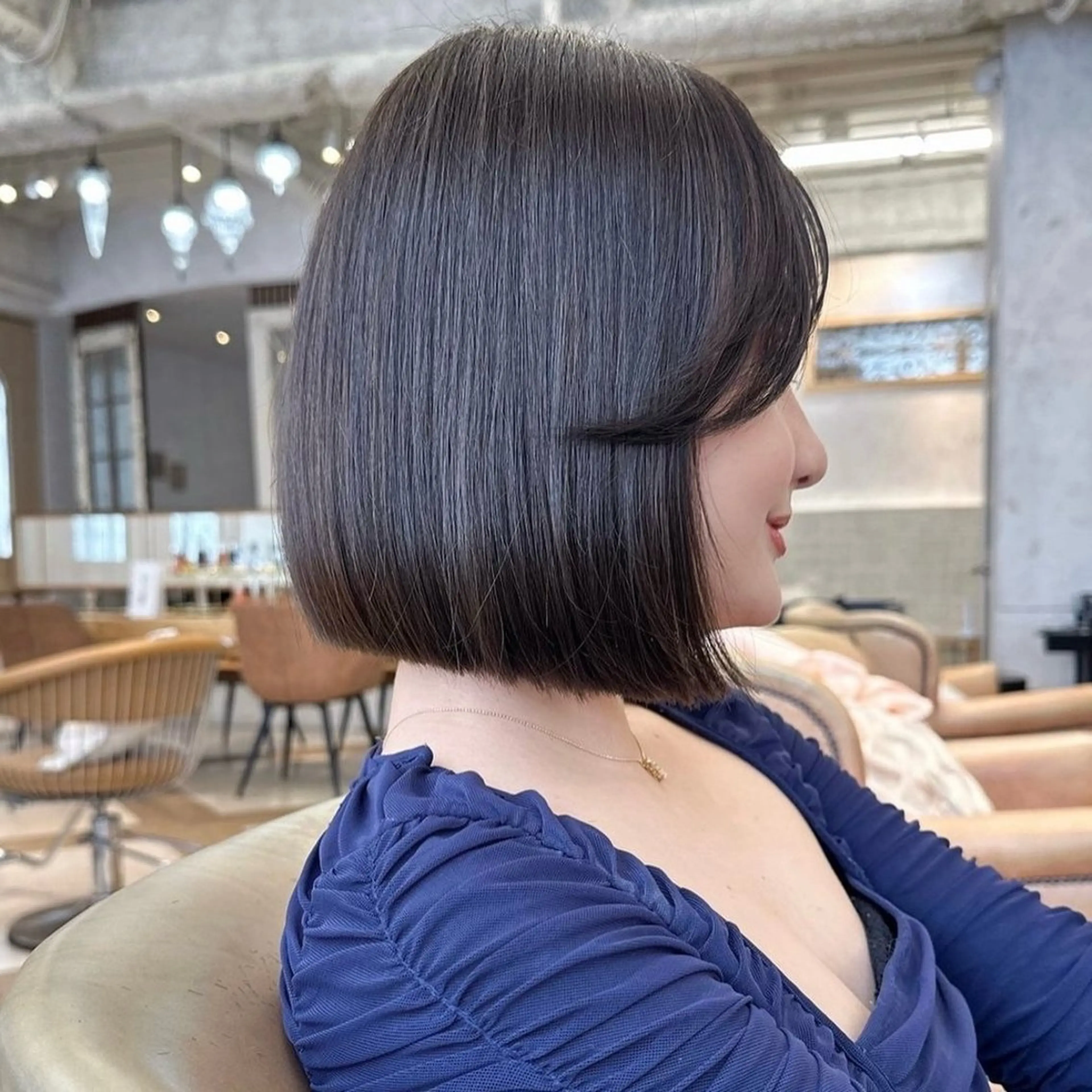 ショート カット ヘアカラー 艶カラー/ボブ /似合わせ/田口愛那のヘアスタイル