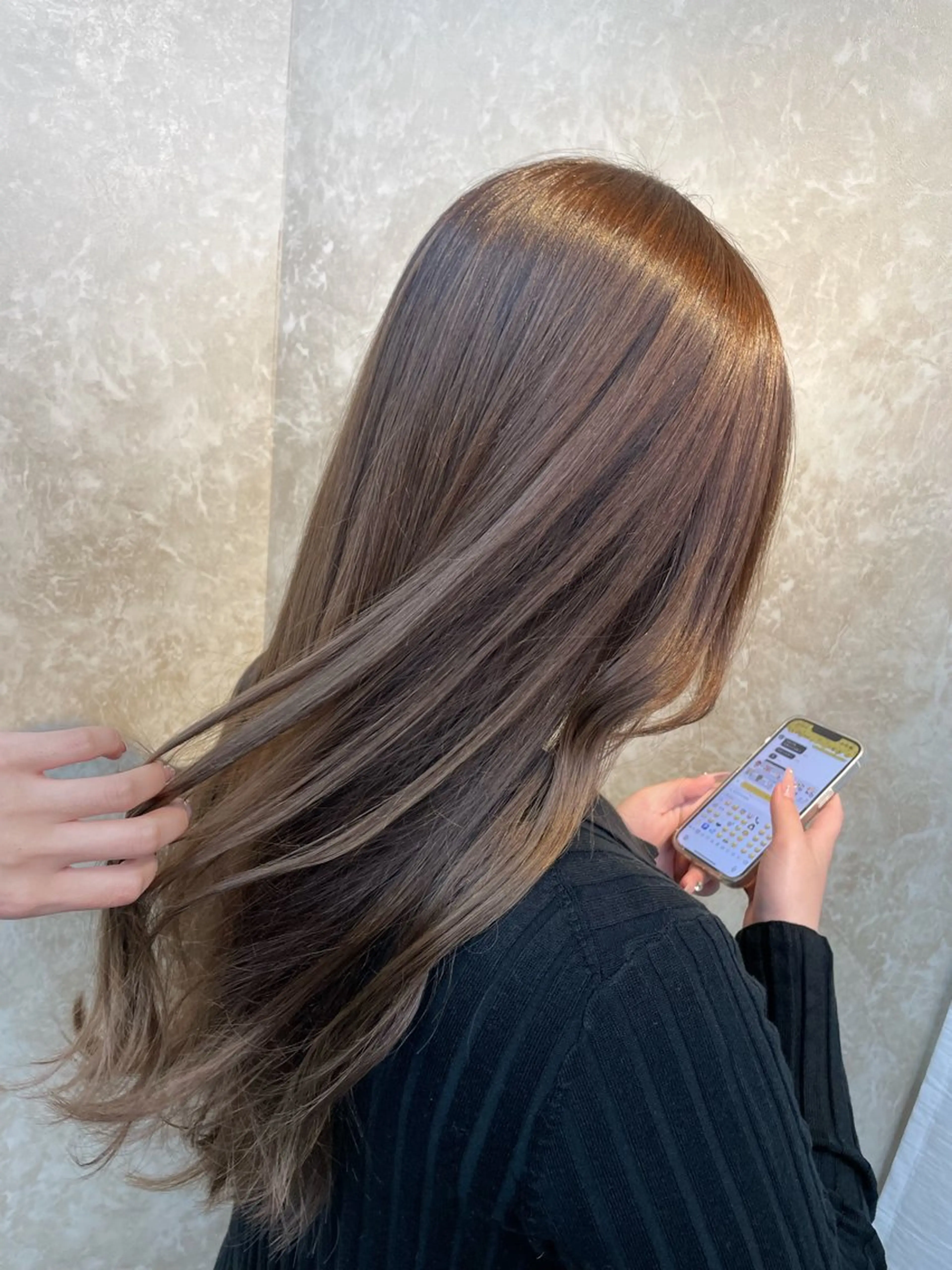 ロング カット ヘアカラー トリートメント MISATO THIRD SHOPのヘアスタイル