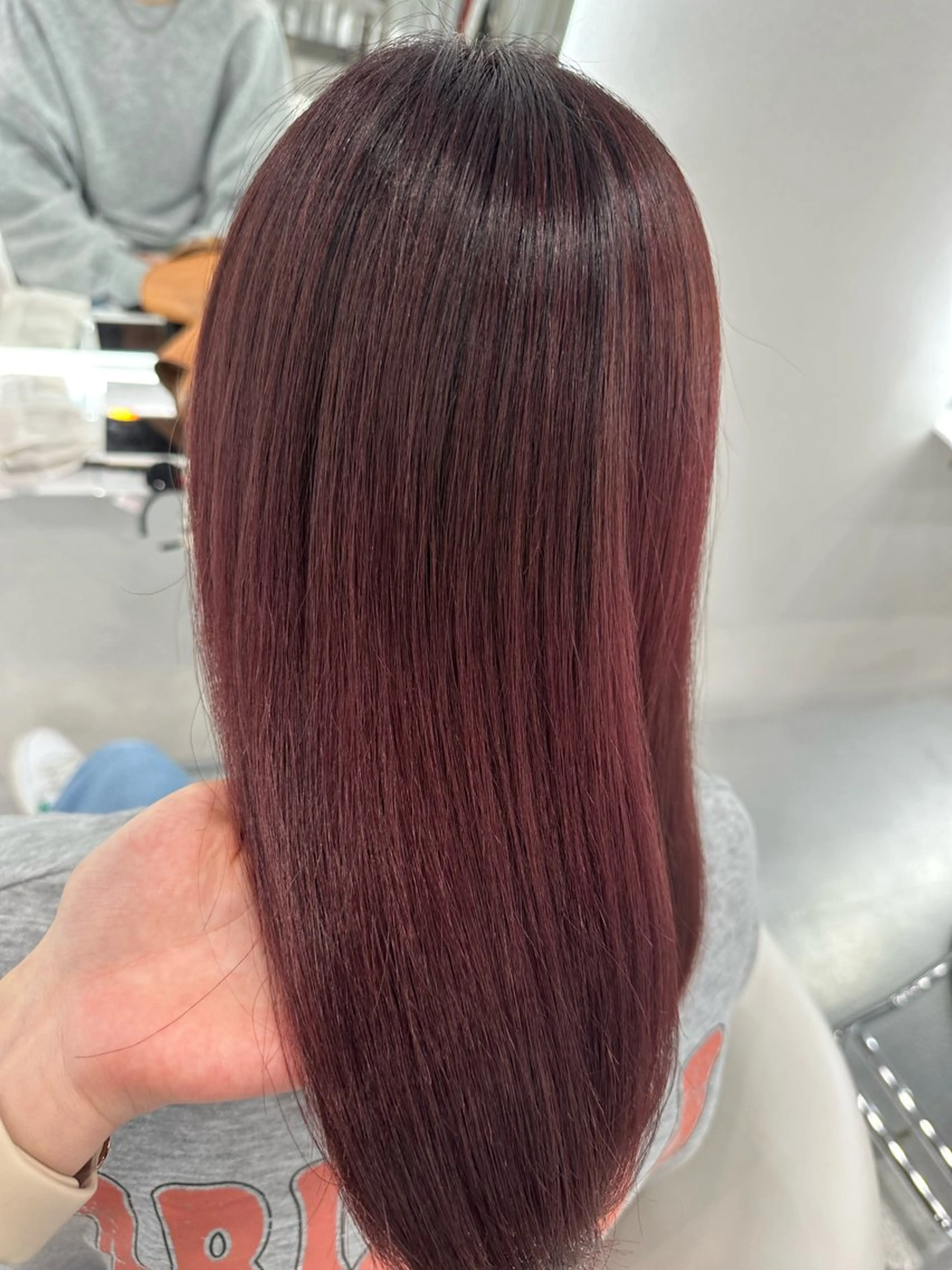 ミディアム ならざきつぐみ /天王寺/ハイトーンのヘアスタイル