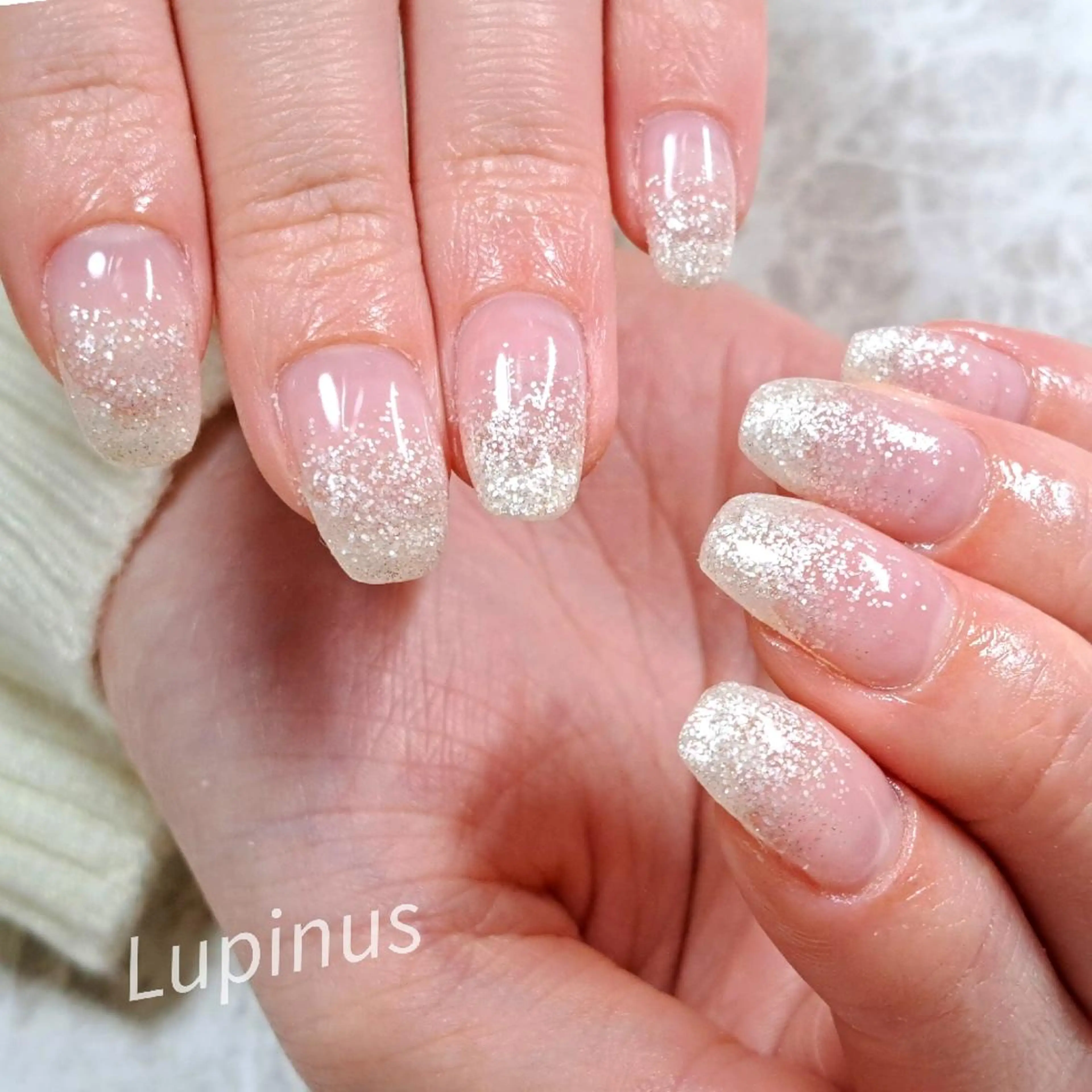 ネイル グラデーション ラメ(グリッター) ラメグラデーション Lupinus ルピナスのネイルデザイン