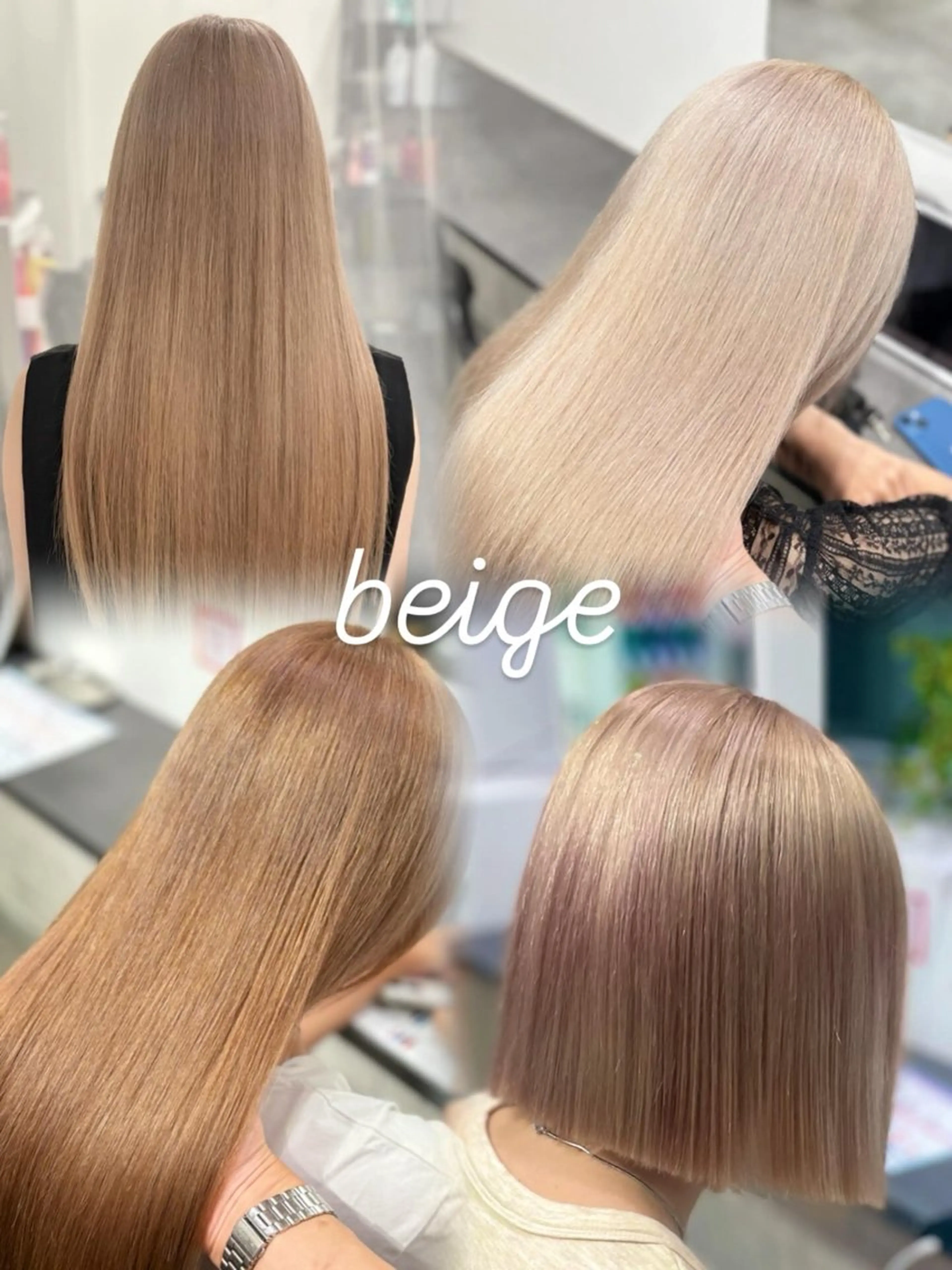 ロング カラー カット ヘアカラー トリートメント GaKu/ハイトーン /ブリーチ/レイヤーのヘアスタイル