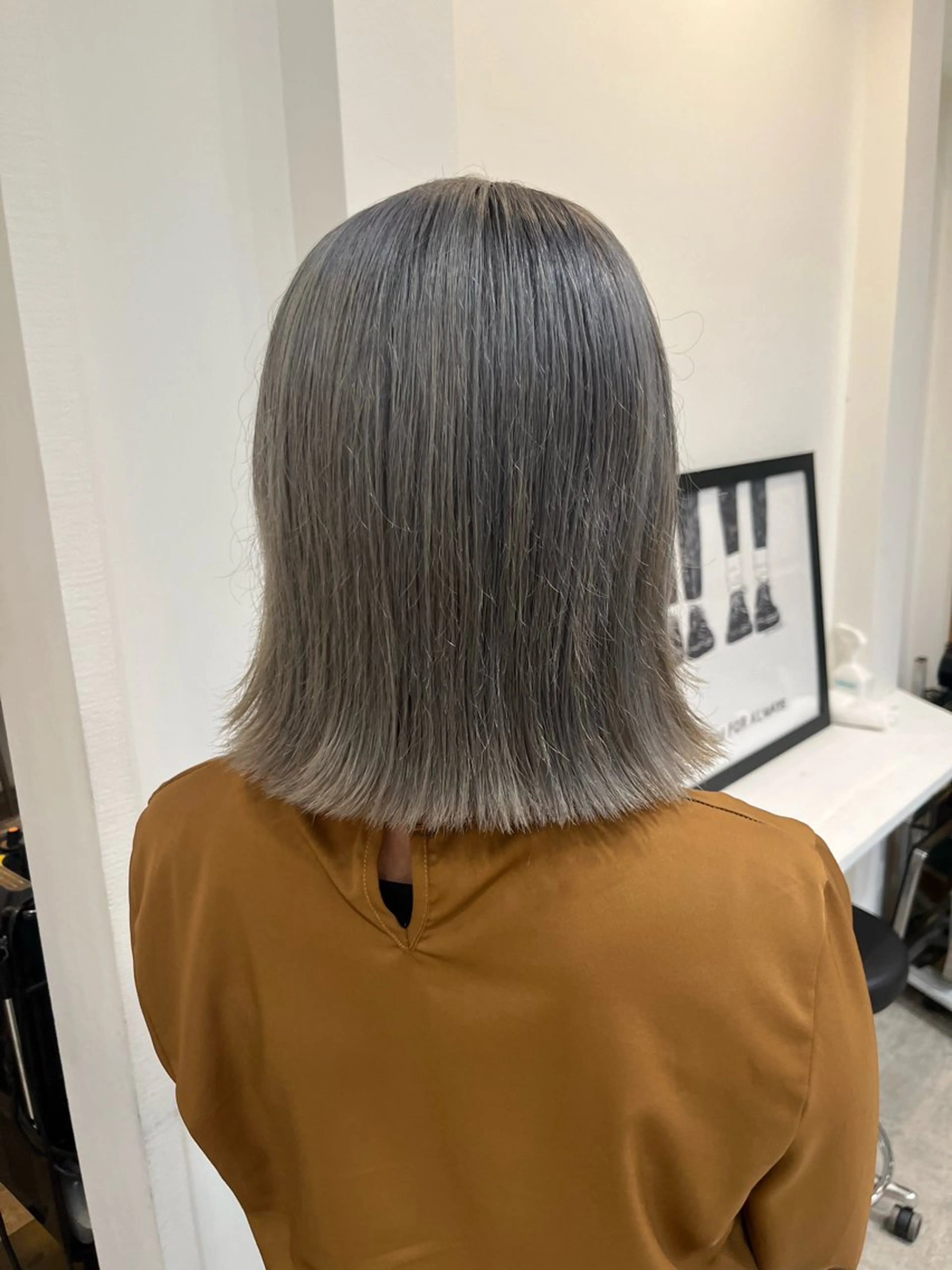 ミディアム トリートメント ヘアカラー トリートメント 無料カットモデル‪✨ ✂️Nanami🌷のヘアスタイル