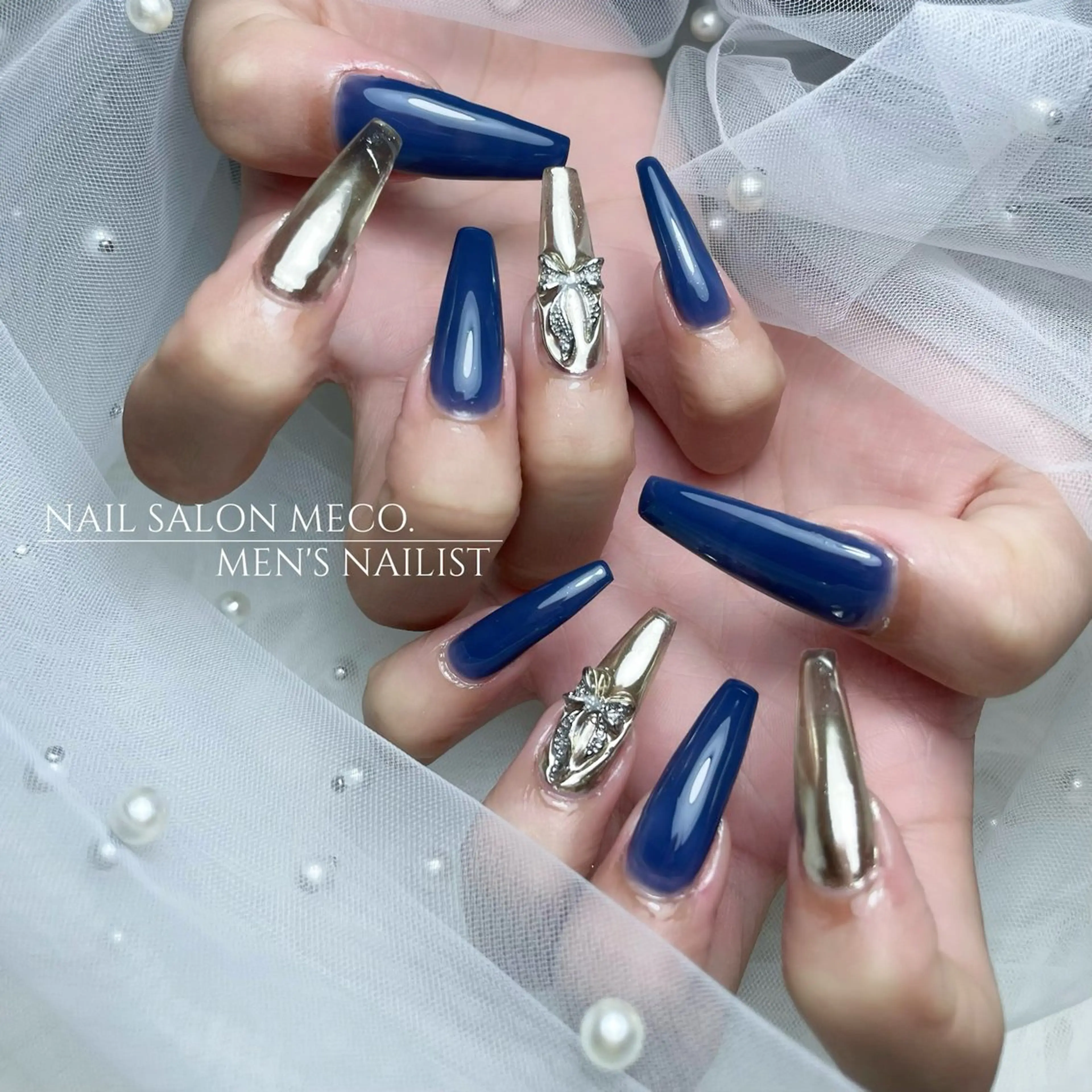 カラー ハンドネイル nailsalon mecoのネイルデザイン