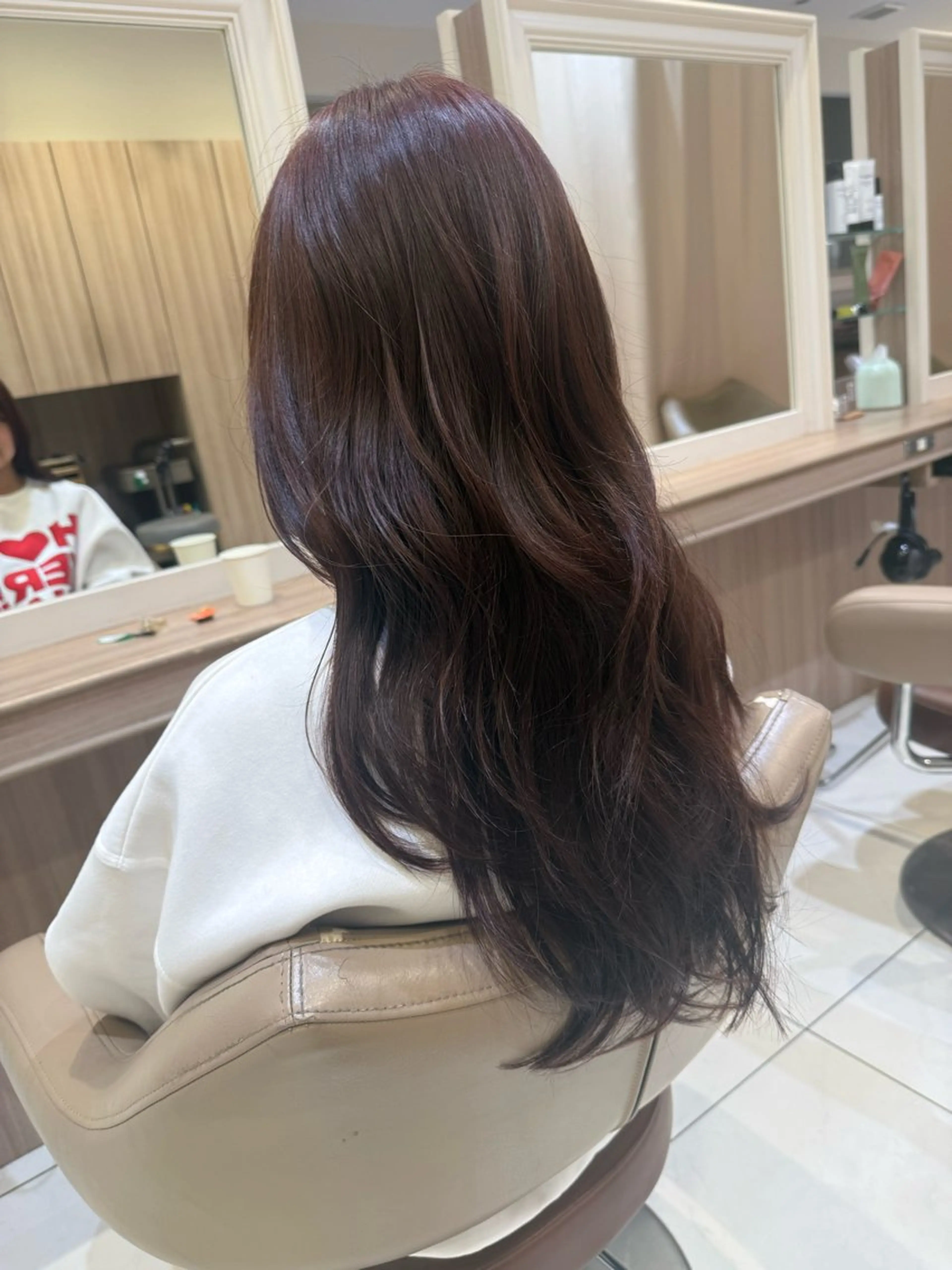 ロング カラー ヘアアレンジ ブリーチ ブラウンカラー ダブルカラー ブリーチなしカラー ピンクカラー ヘアカラー トリートメント 韓国ヘアメイク🎀/ 縮毛矯正✨山本媛香のヘアスタイル