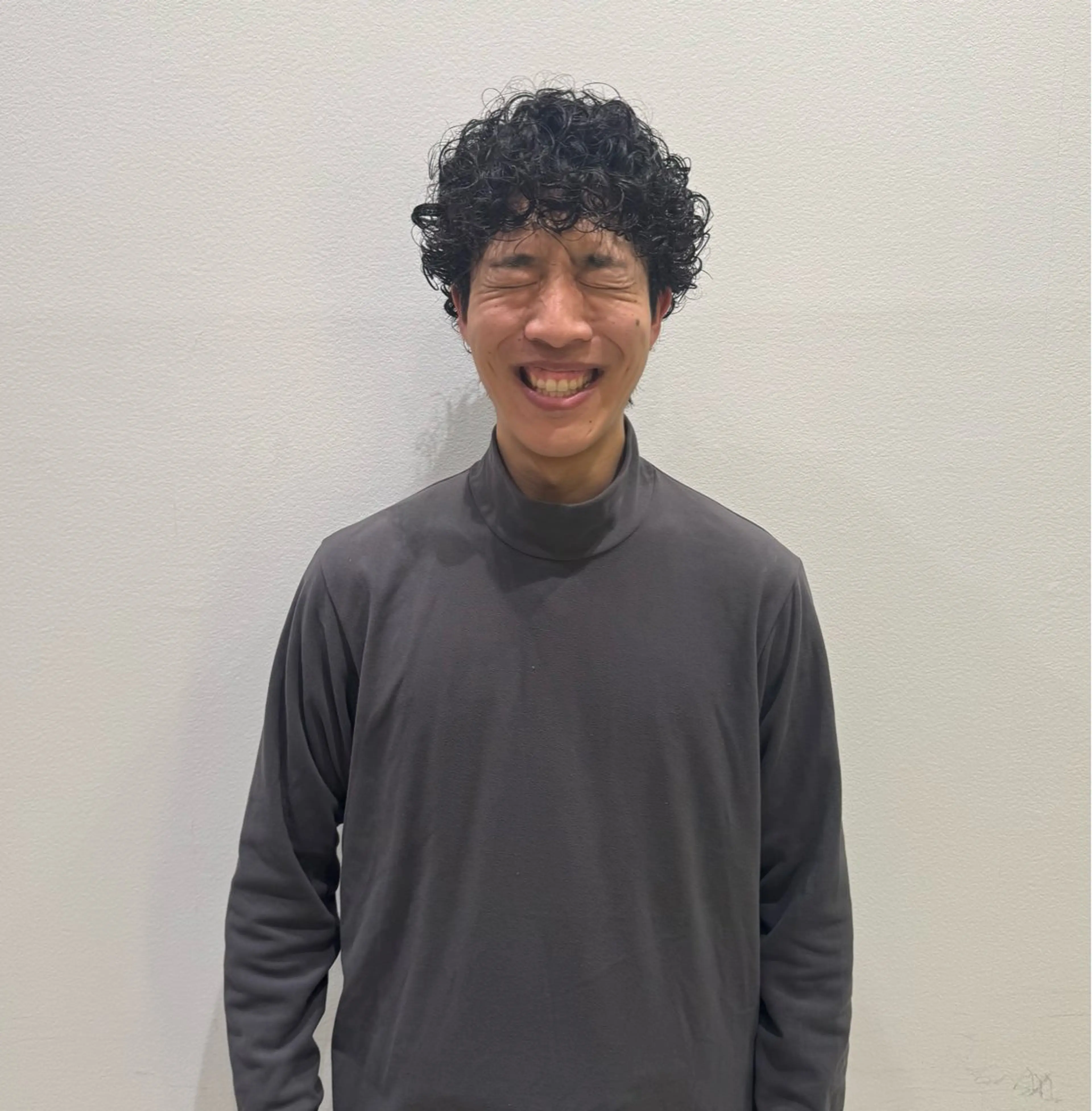 パーマ パーマ パーマモデル募集 /梅田/宿谷真那斗のヘアスタイル