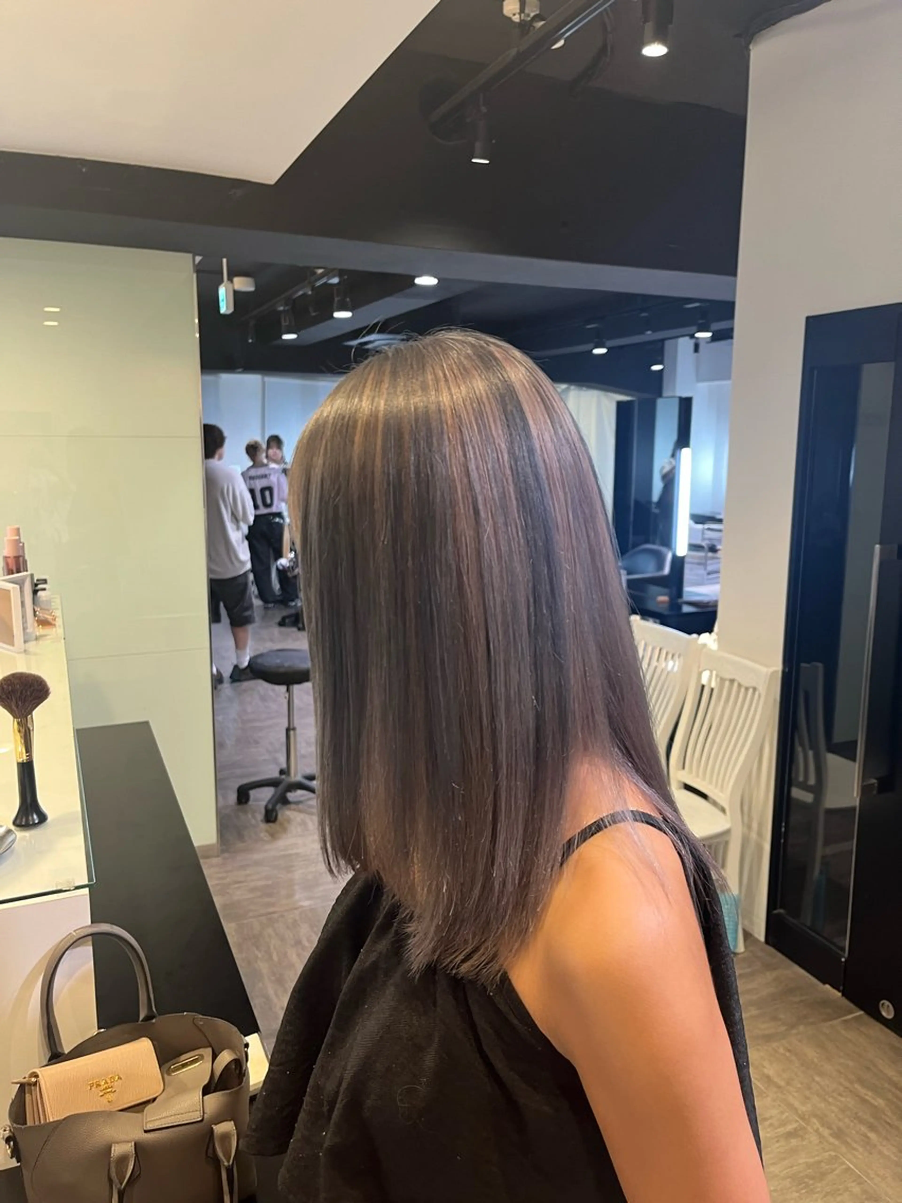 セミロング カラー ヘアカラー レイヤー/艶カラー ROKUのヘアスタイル