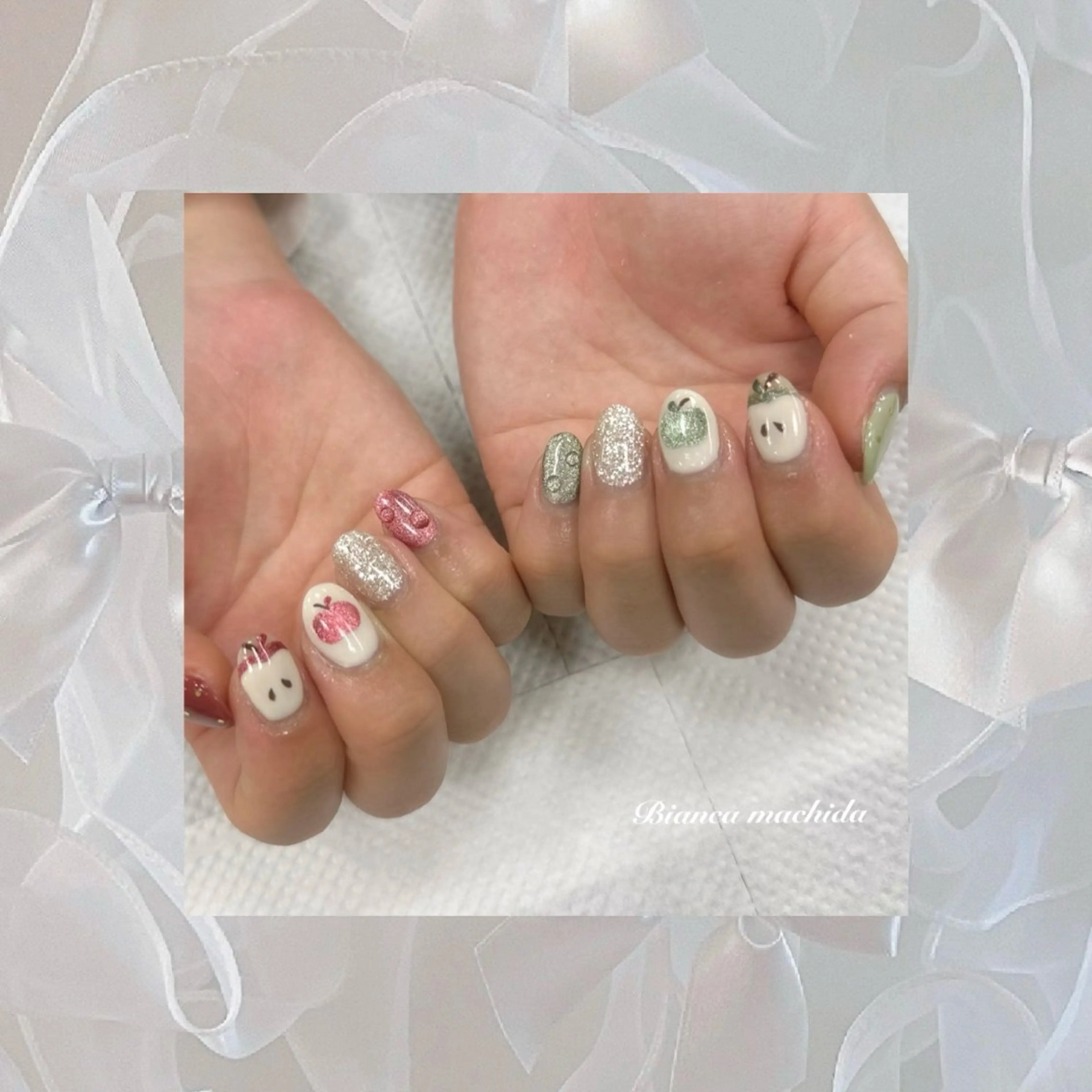 ネイル ハンドネイル BIANCA 🖤 NISHIMURAのネイルデザイン