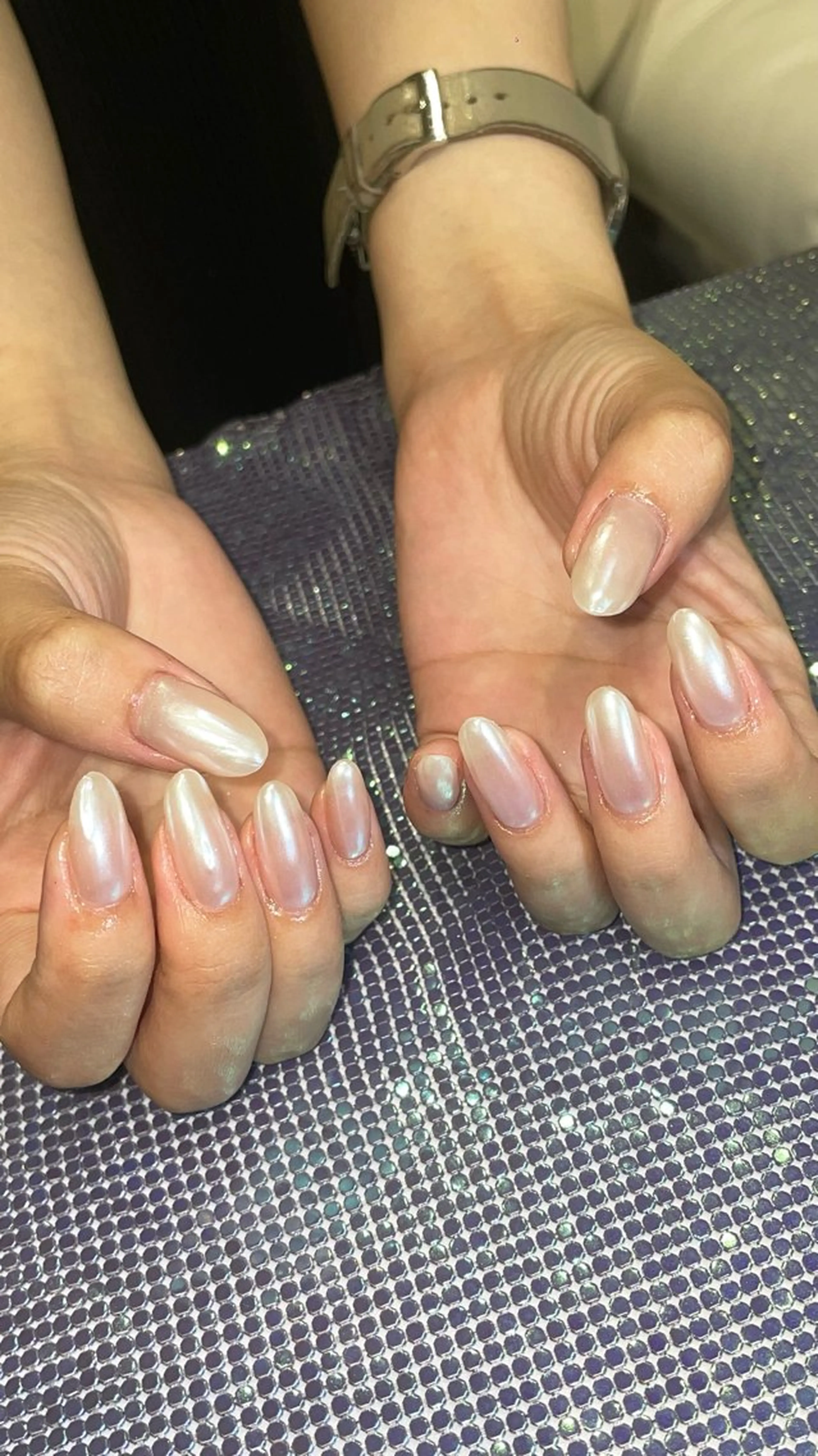 ネイル ラメ(グリッター) ハンドネイル RICO Nail パーツつけ放題🌈のネイルデザイン