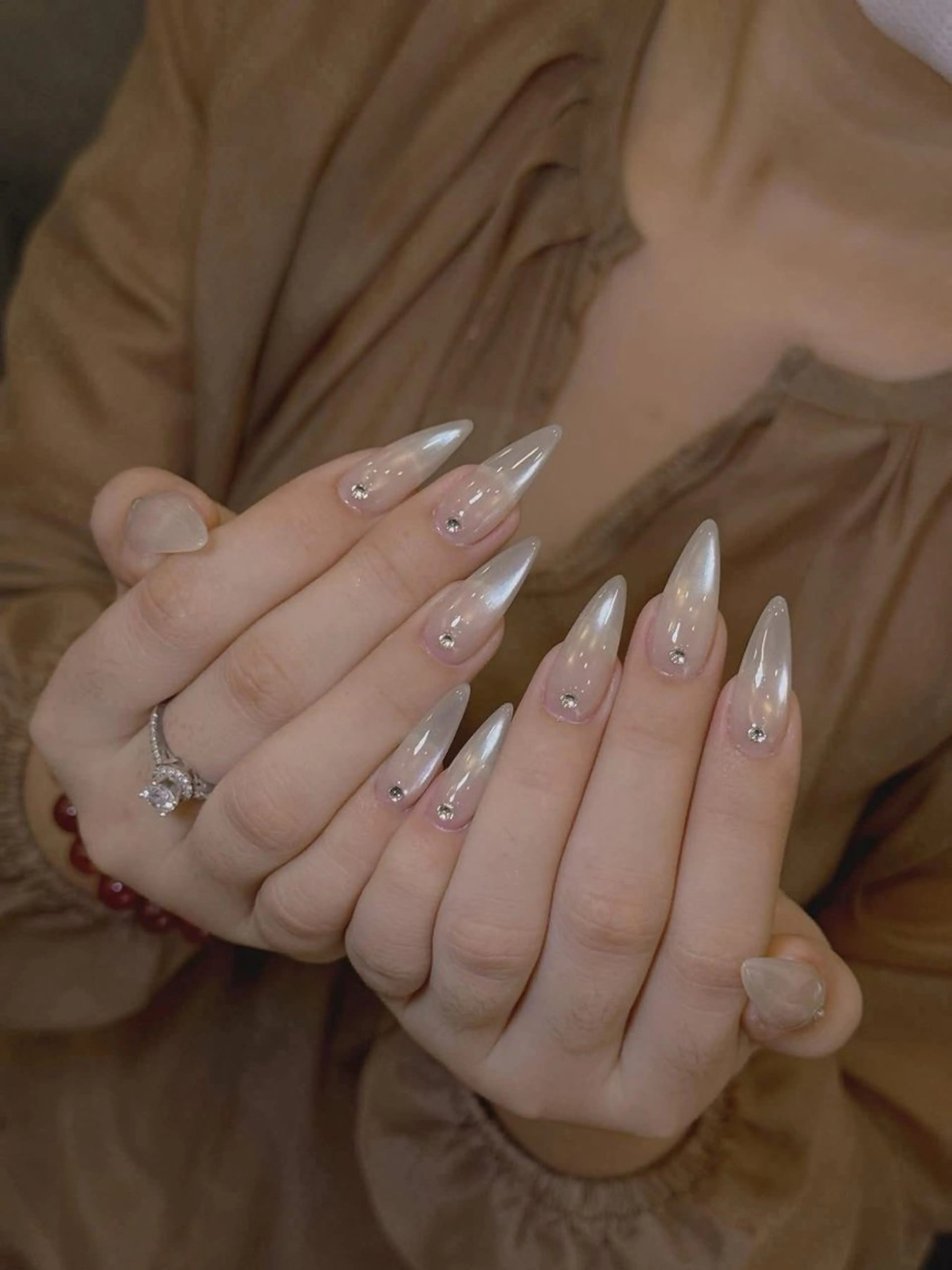 ネイル ストーンネイル ハンドネイル MOCHI NAIL 川越東口のネイルデザイン