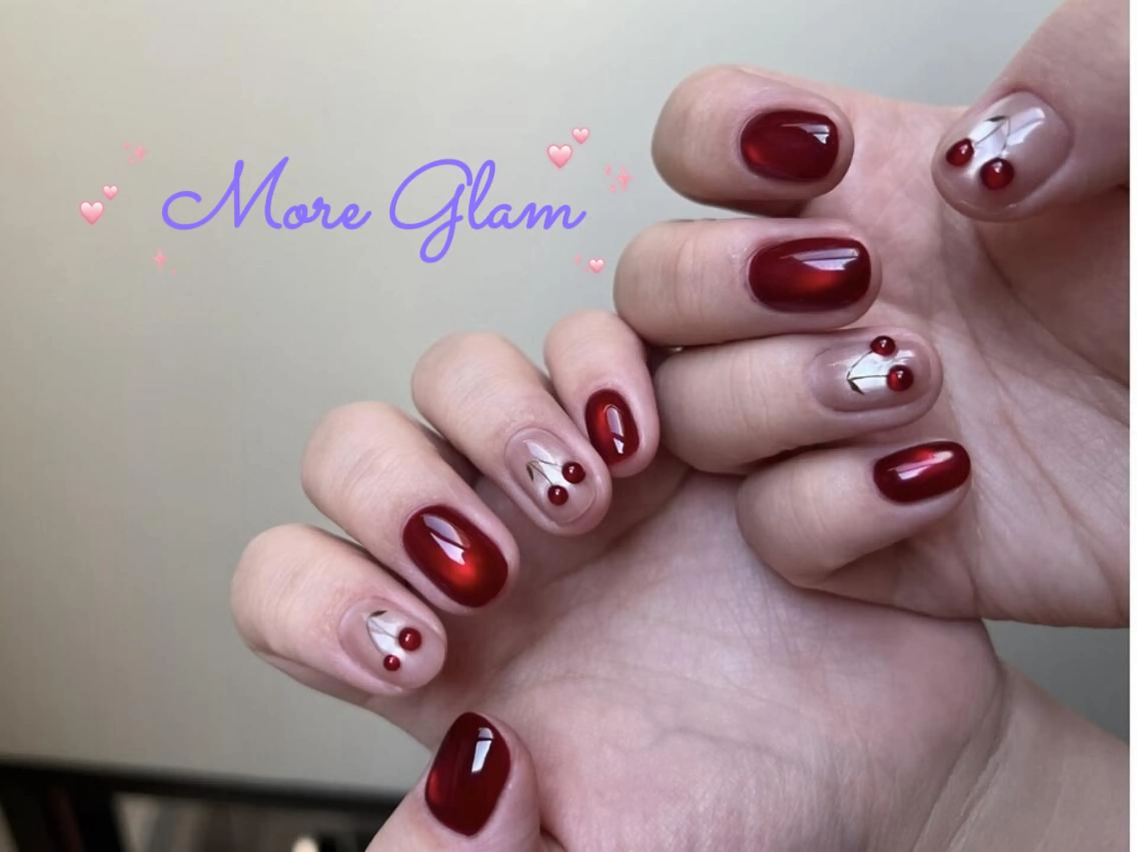 ネイル 長さ出し フットネイル フレンチネイル ジェルネイル ガラスフレンチ MoreGlam Nailsのネイルデザイン