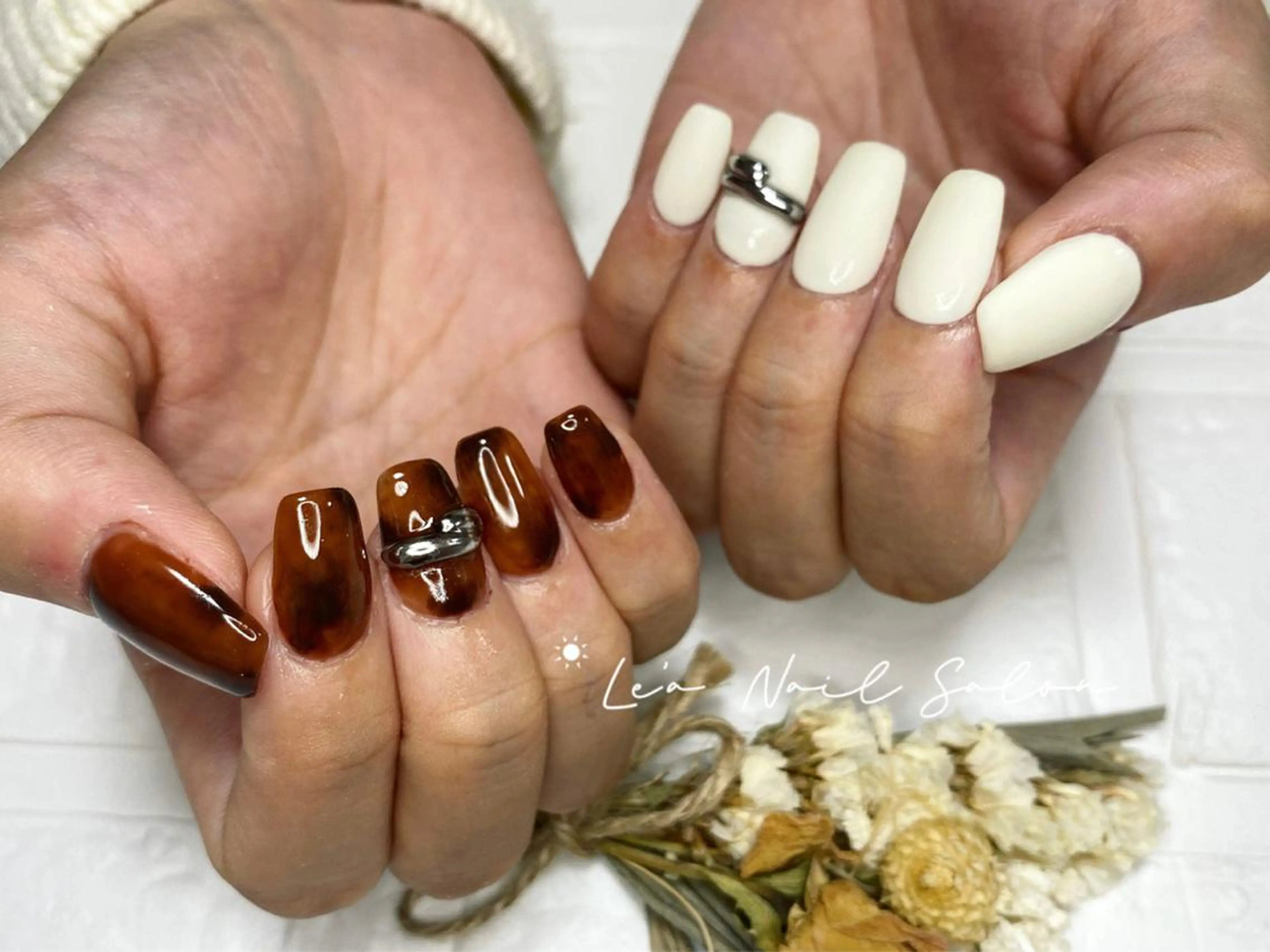 ショート カラー ネイル Le’a NailSalonのネイルデザイン