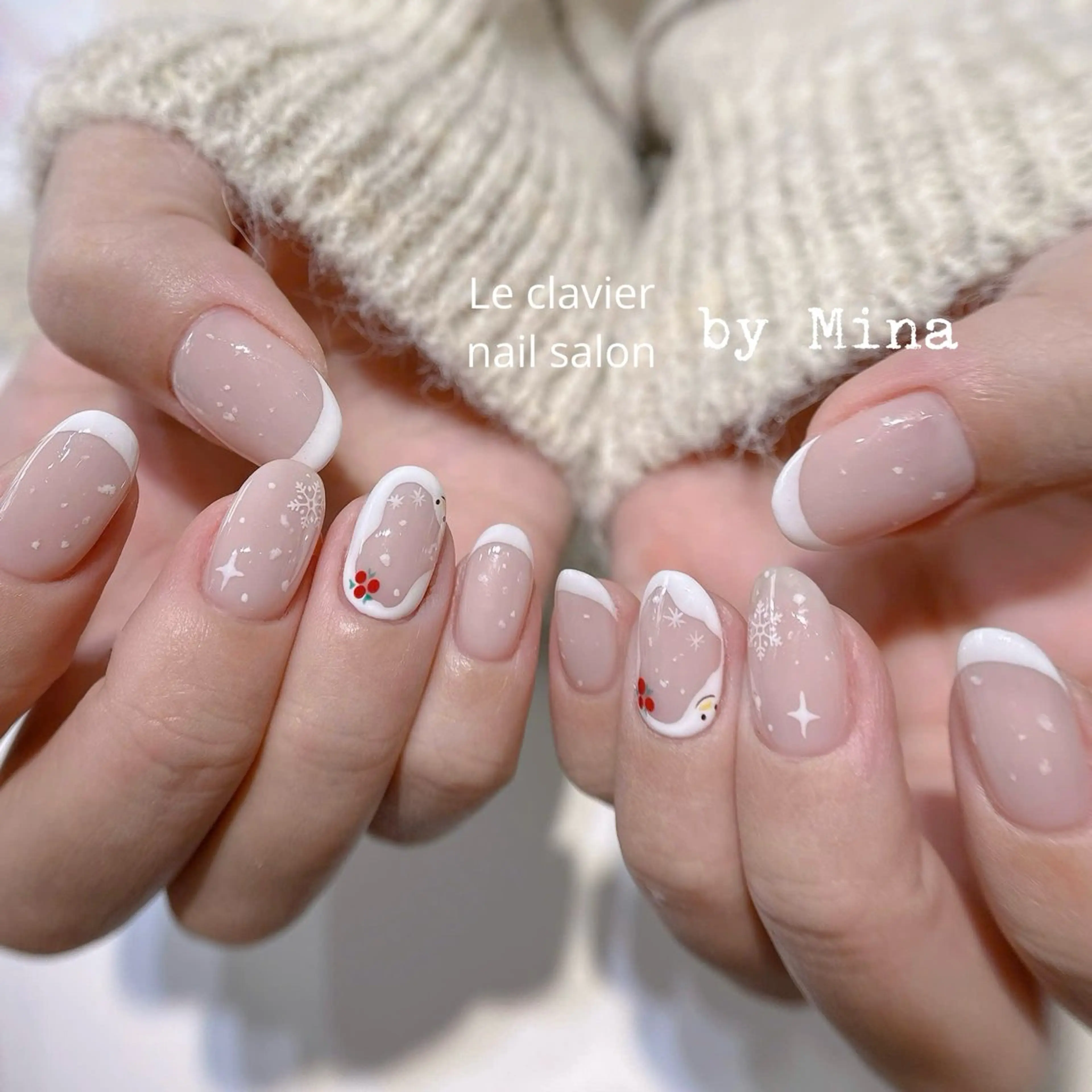 ネイル アートネイル 長さ出し ジェルネイル パラジェル スカルプネイル Mina Nailのネイルデザイン