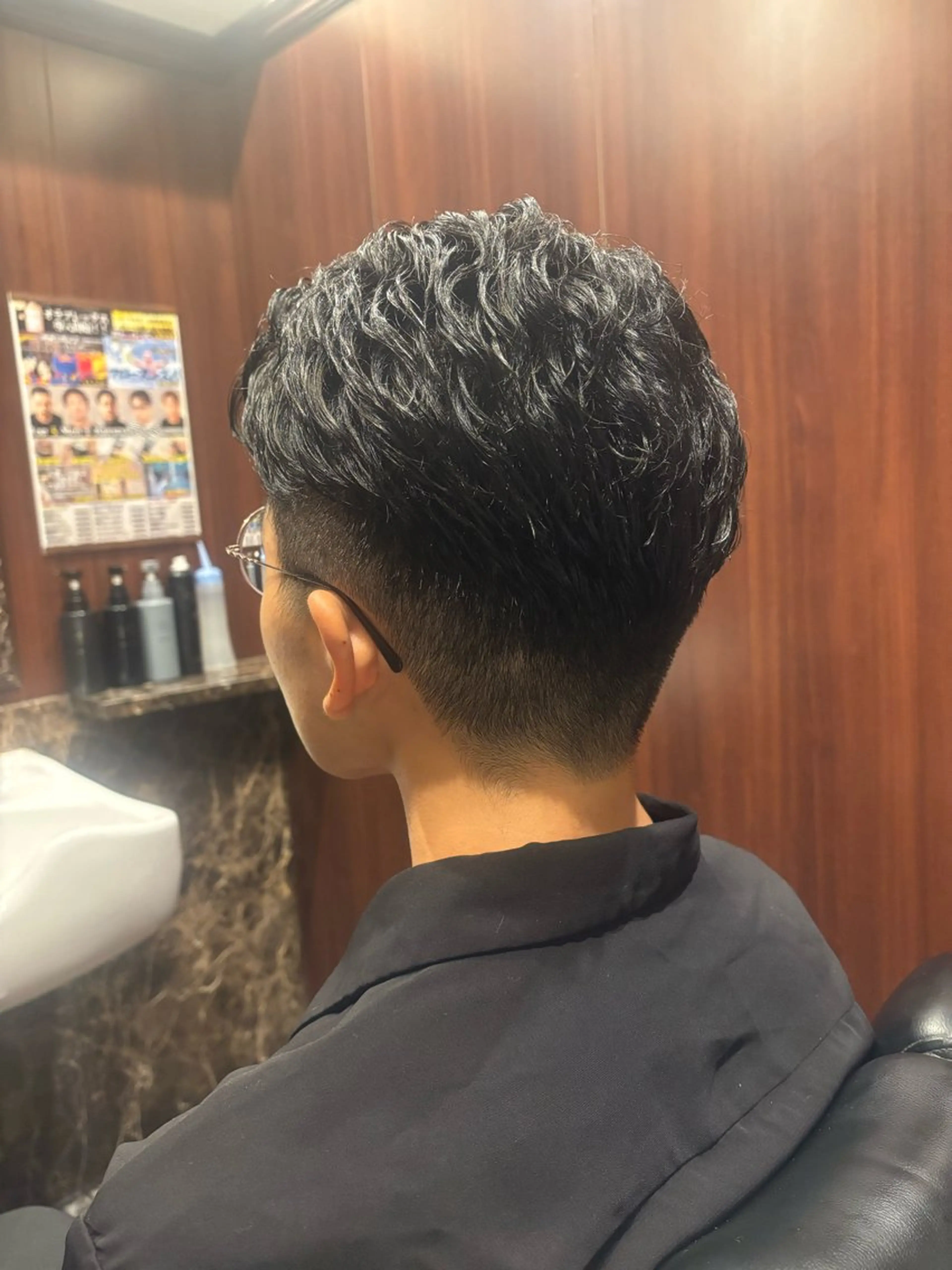 パーマ ヘアアレンジ メンズ 橋本 ゆりあのヘアスタイル