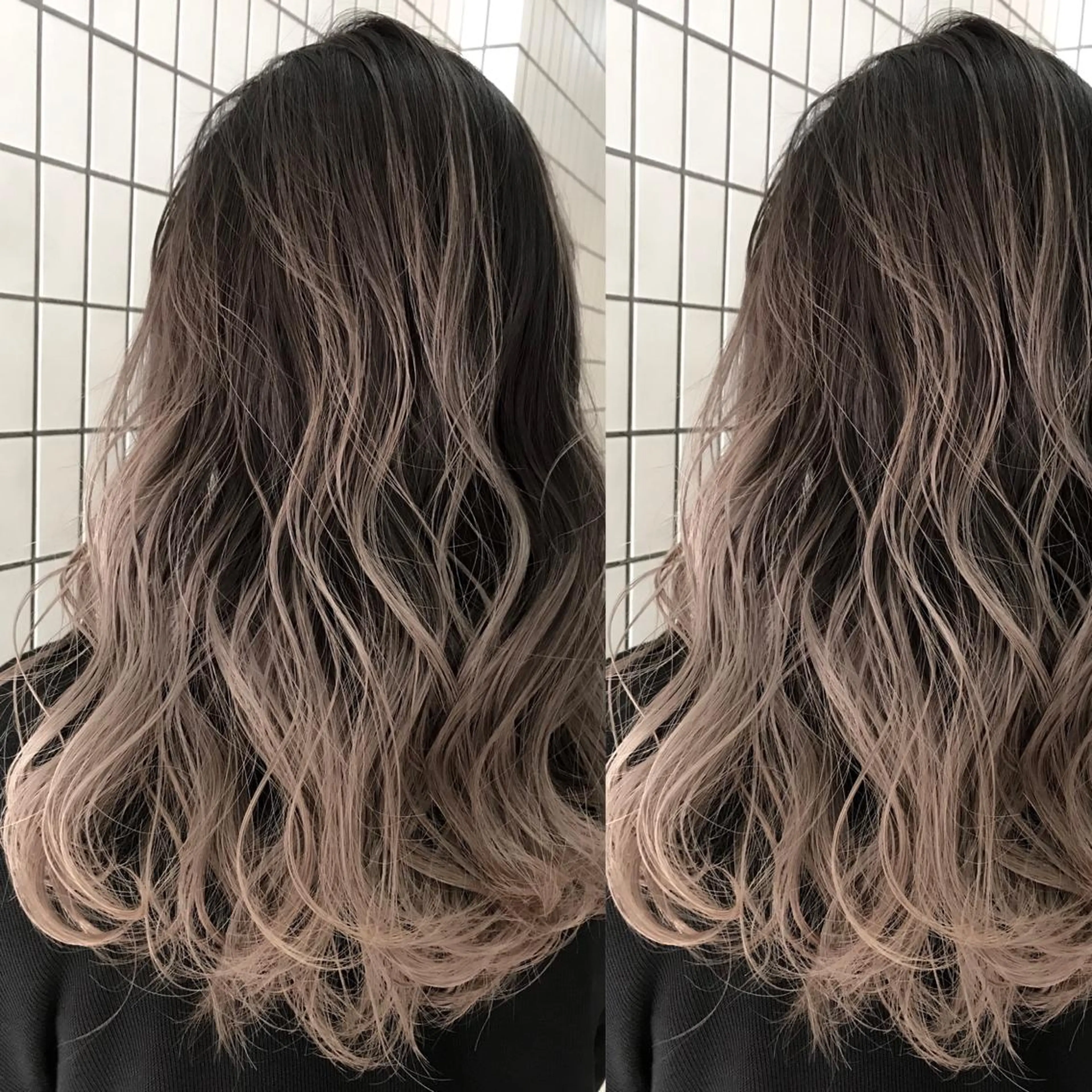 ロング レイヤーカット ヘアカラー トリートメント シアーベージュニスト 🥣大石亜里紗のヘアスタイル