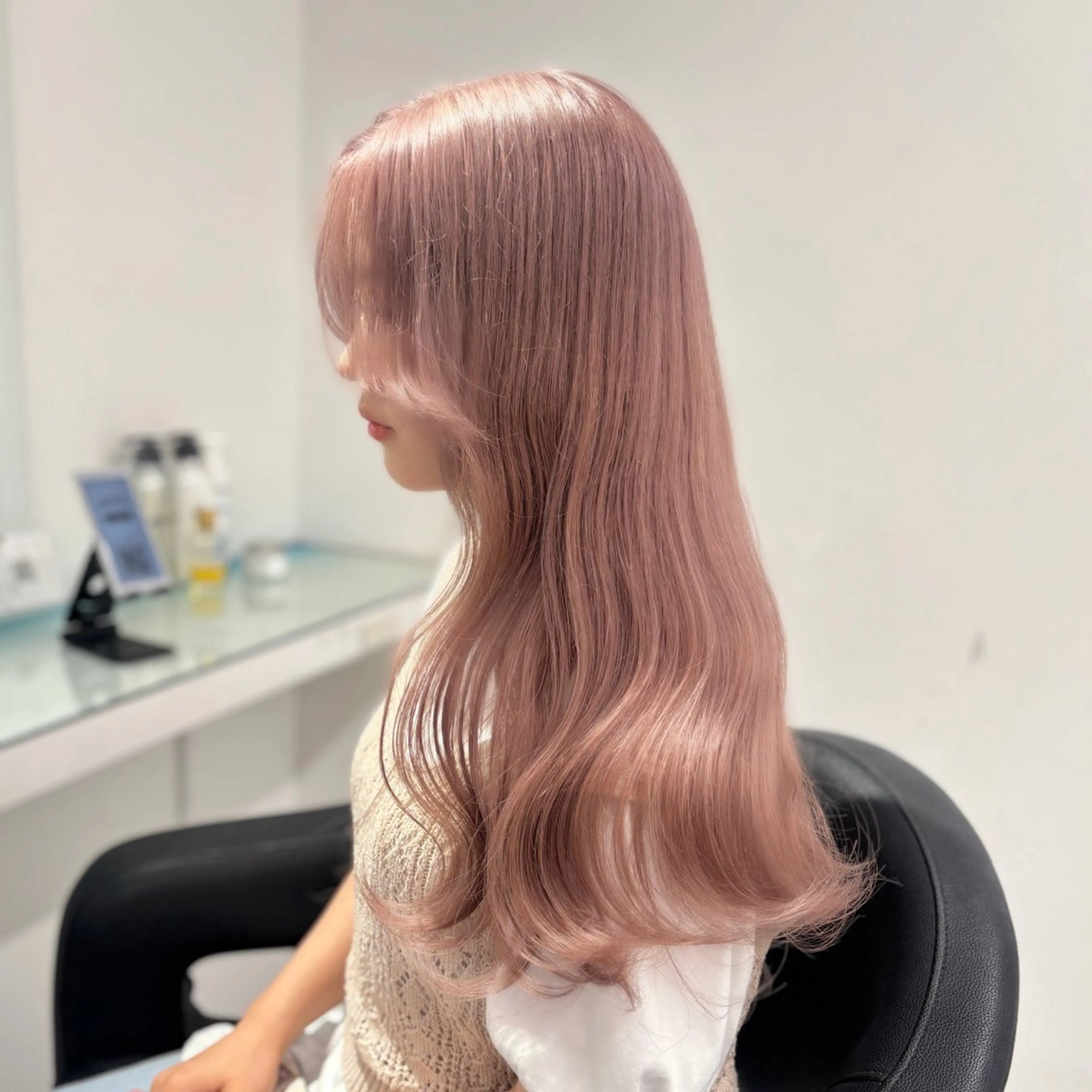 ロング カラー ヘアカラー トリートメント 💖ミルクティー💖 あかり💖のヘアスタイル