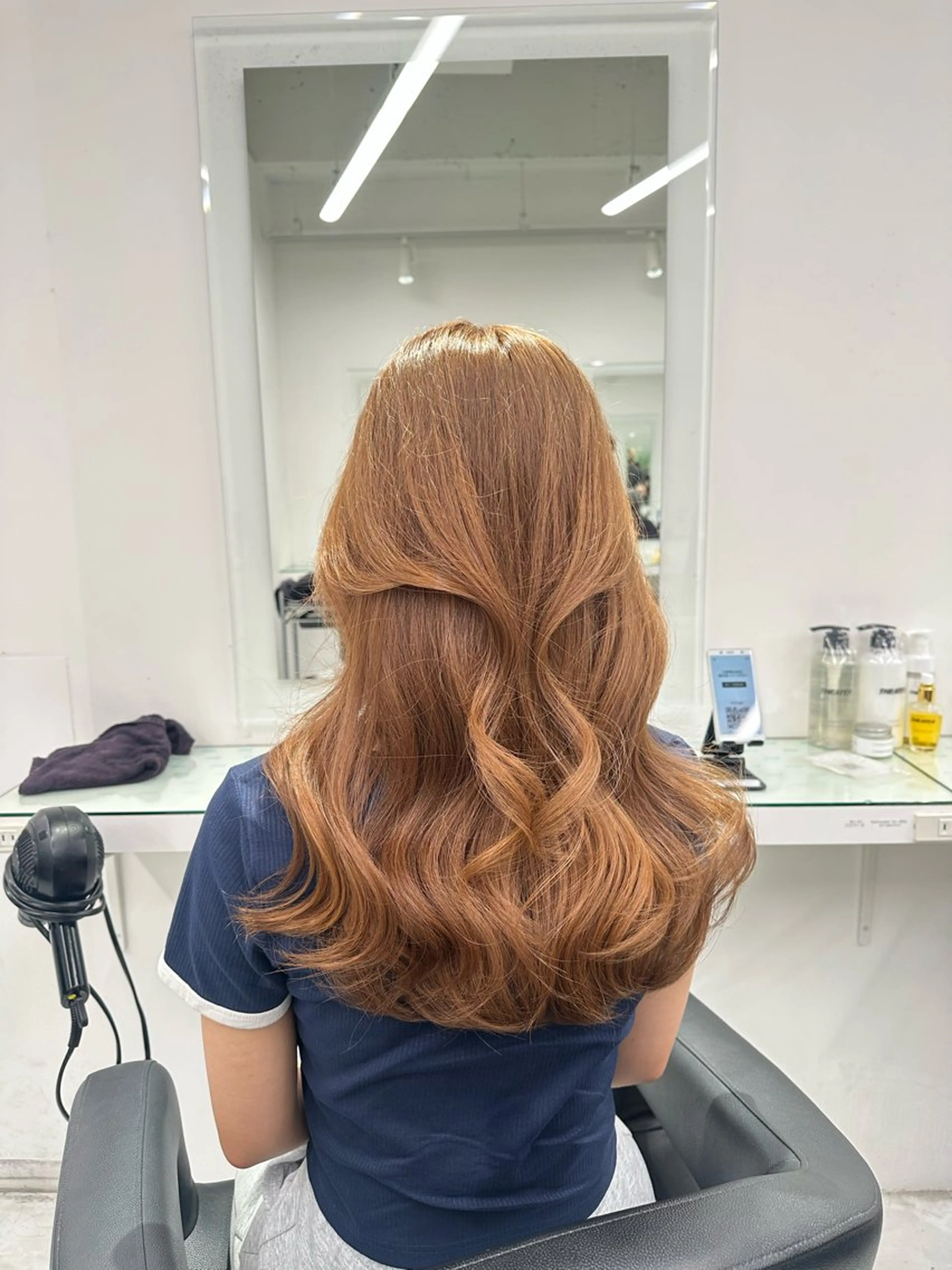 ロング カラー ヘアカラー トリートメント ヘッドスパ ヘアセット ❄最強かわいいカラー ❄️MINA❄️のヘアスタイル