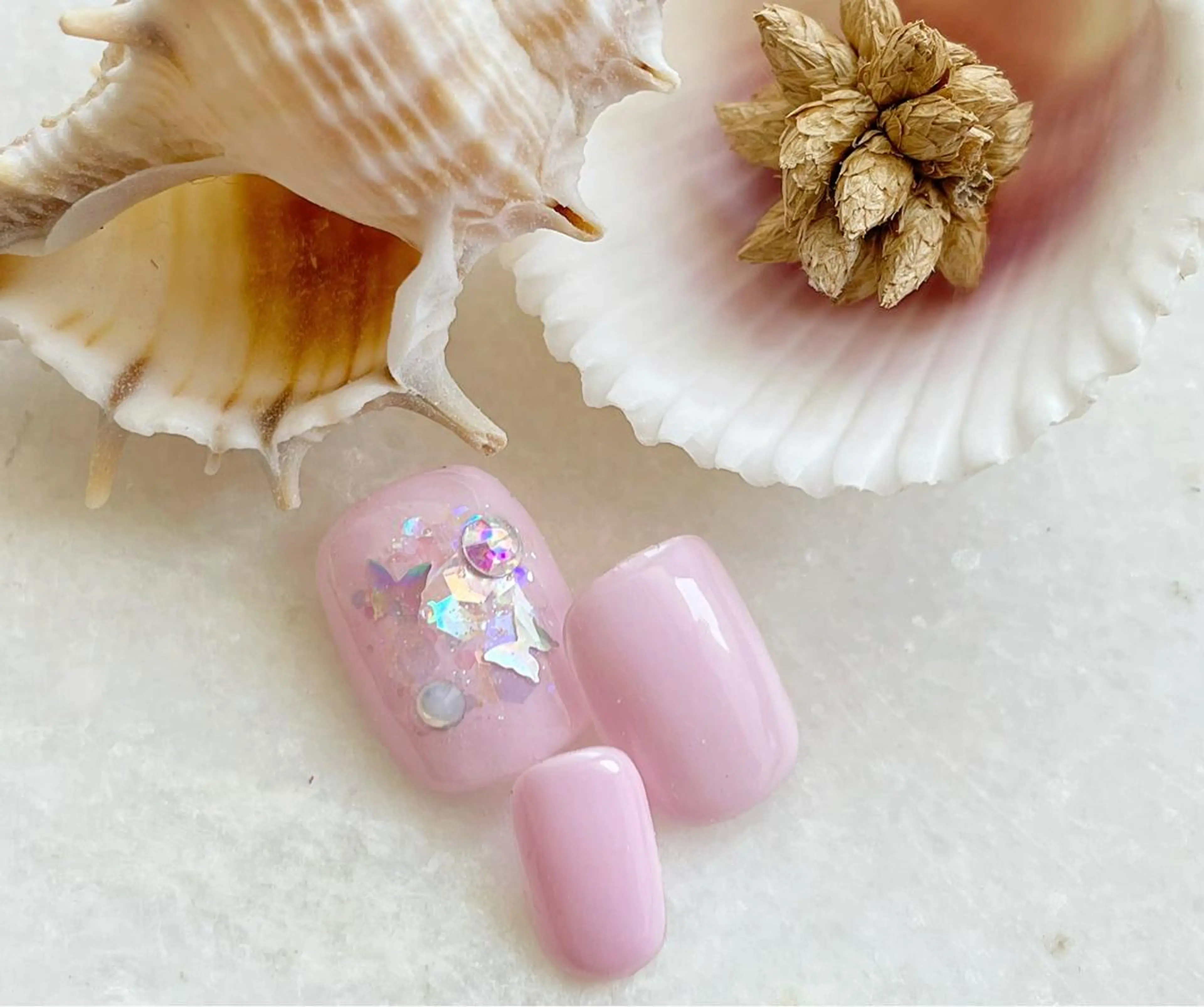 ネイル フットネイル ジェルネイル パラジェル フットネイル Satomi  のネイルデザイン