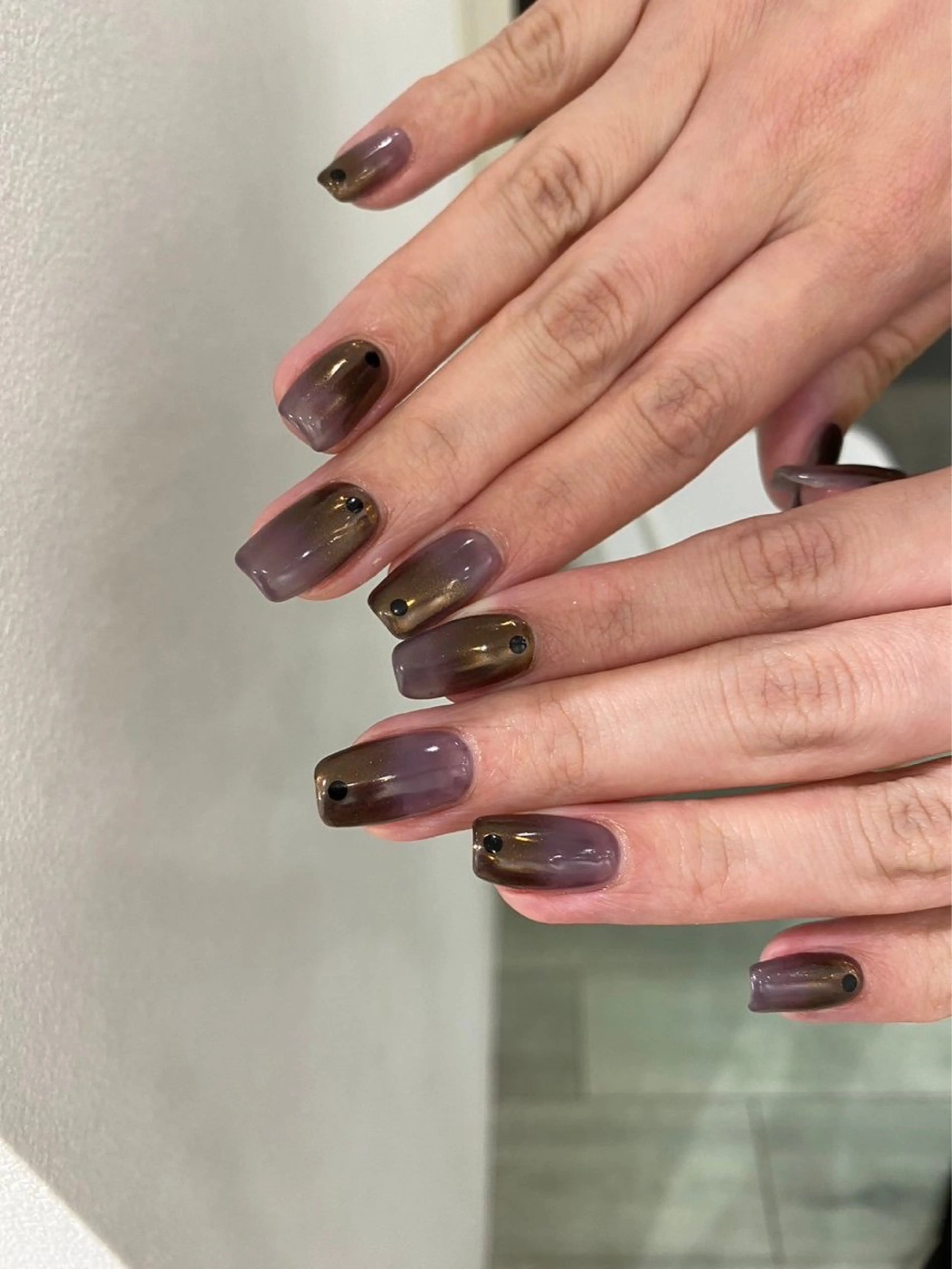 ネイル オーロラネイル マグネットネイル メンズネイル ニュアンスネイル シンプルネイル ハンドネイル 草加ニュアンスネイル 🌚hersのネイルデザイン