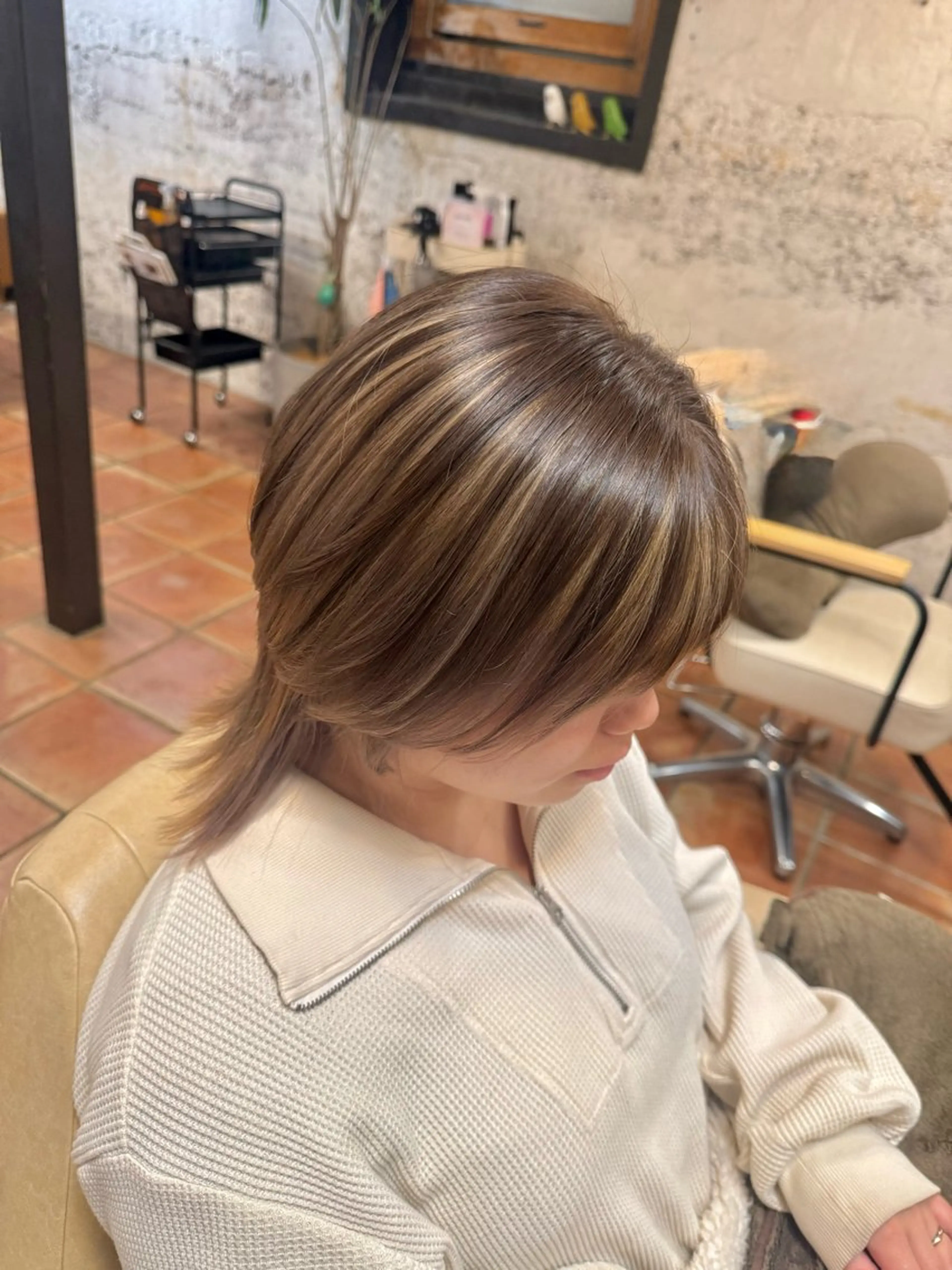 ミディアム ルシードスタイル プルス　池本海月のヘアスタイル