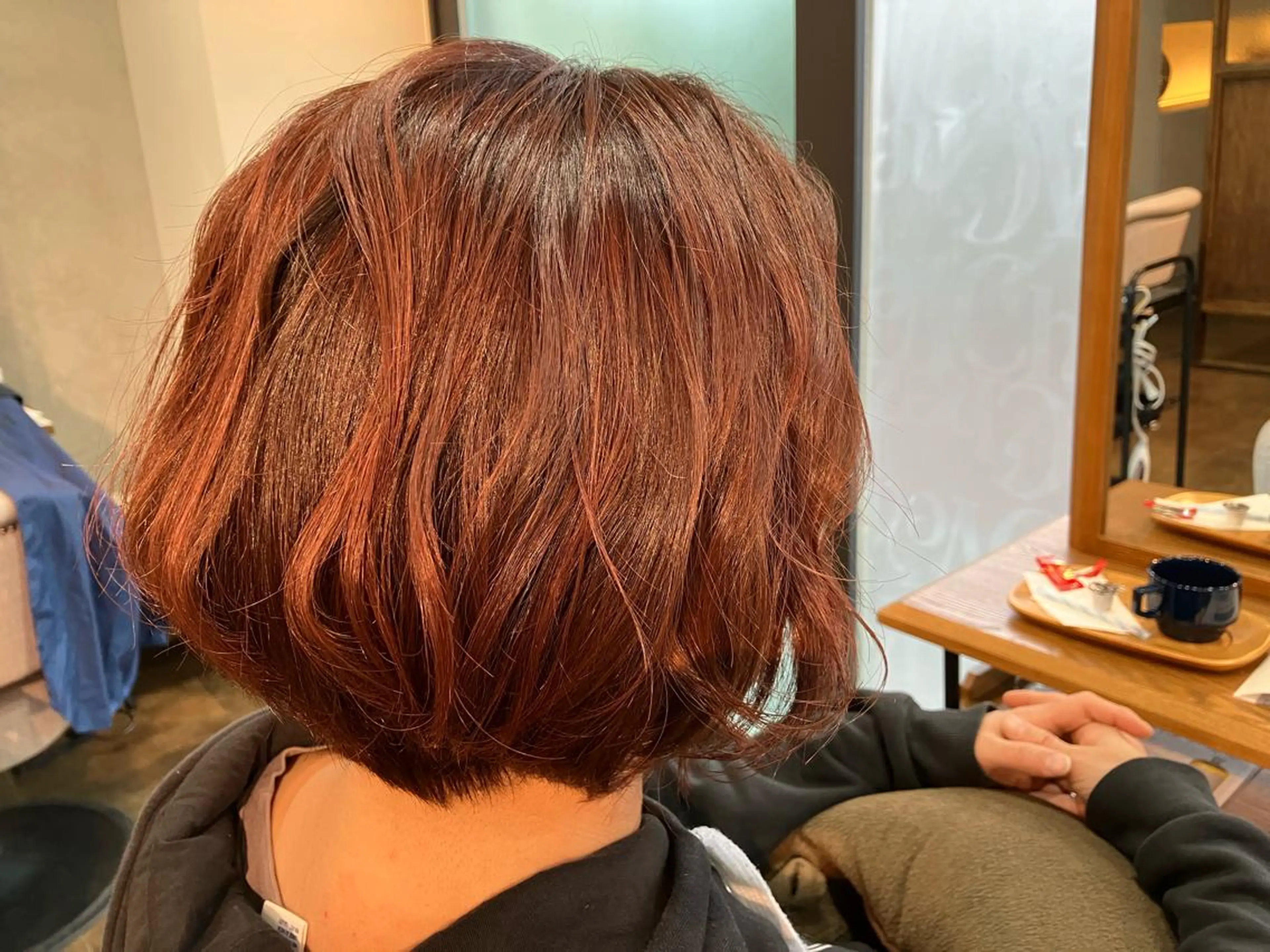 ショート カラー ローズカラー Hair&Make Nahoのマツエク・マツパデザイン