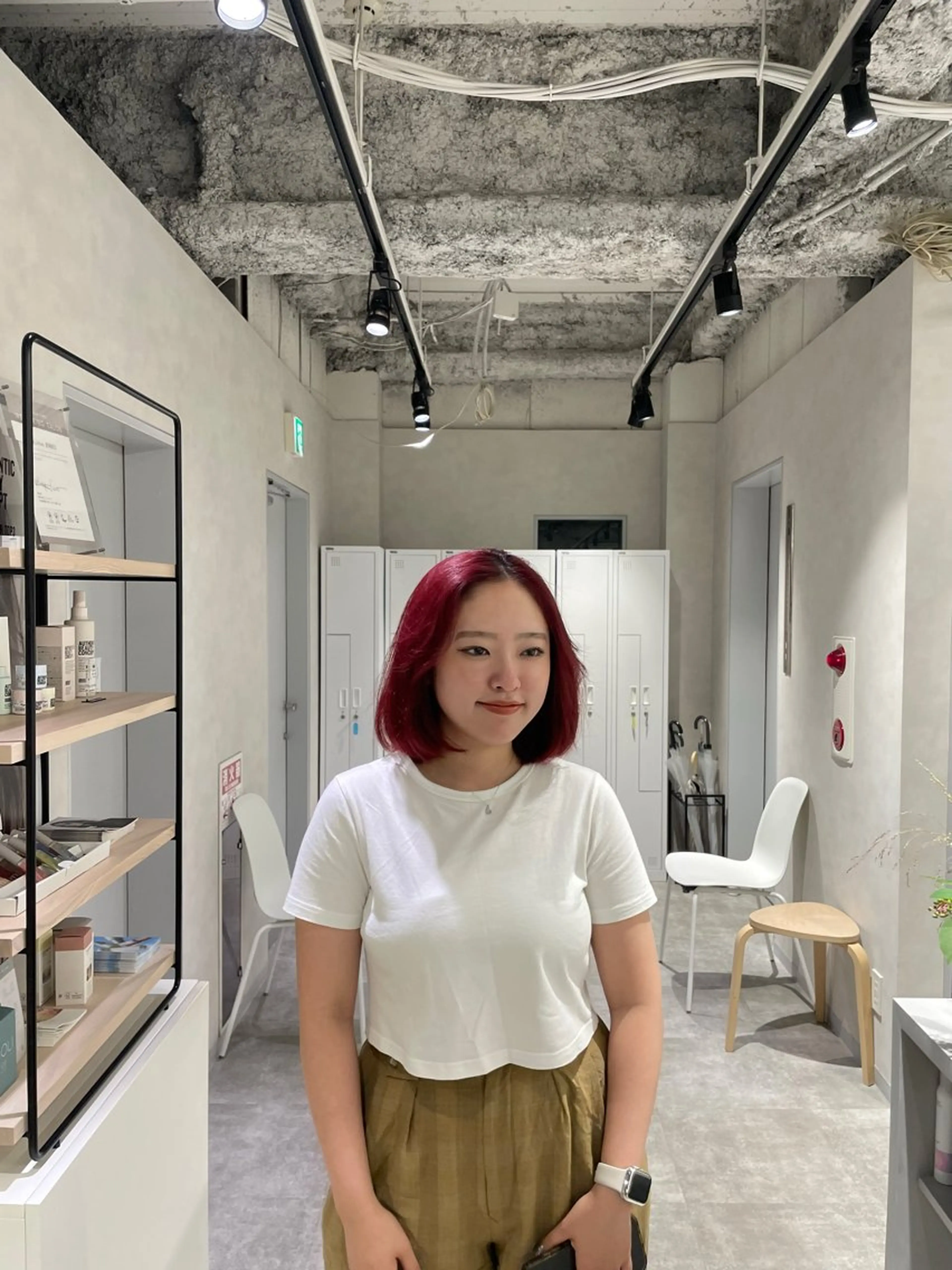 カラー パツボブ/レイヤー 西梅田/かえで🎀のヘアスタイル