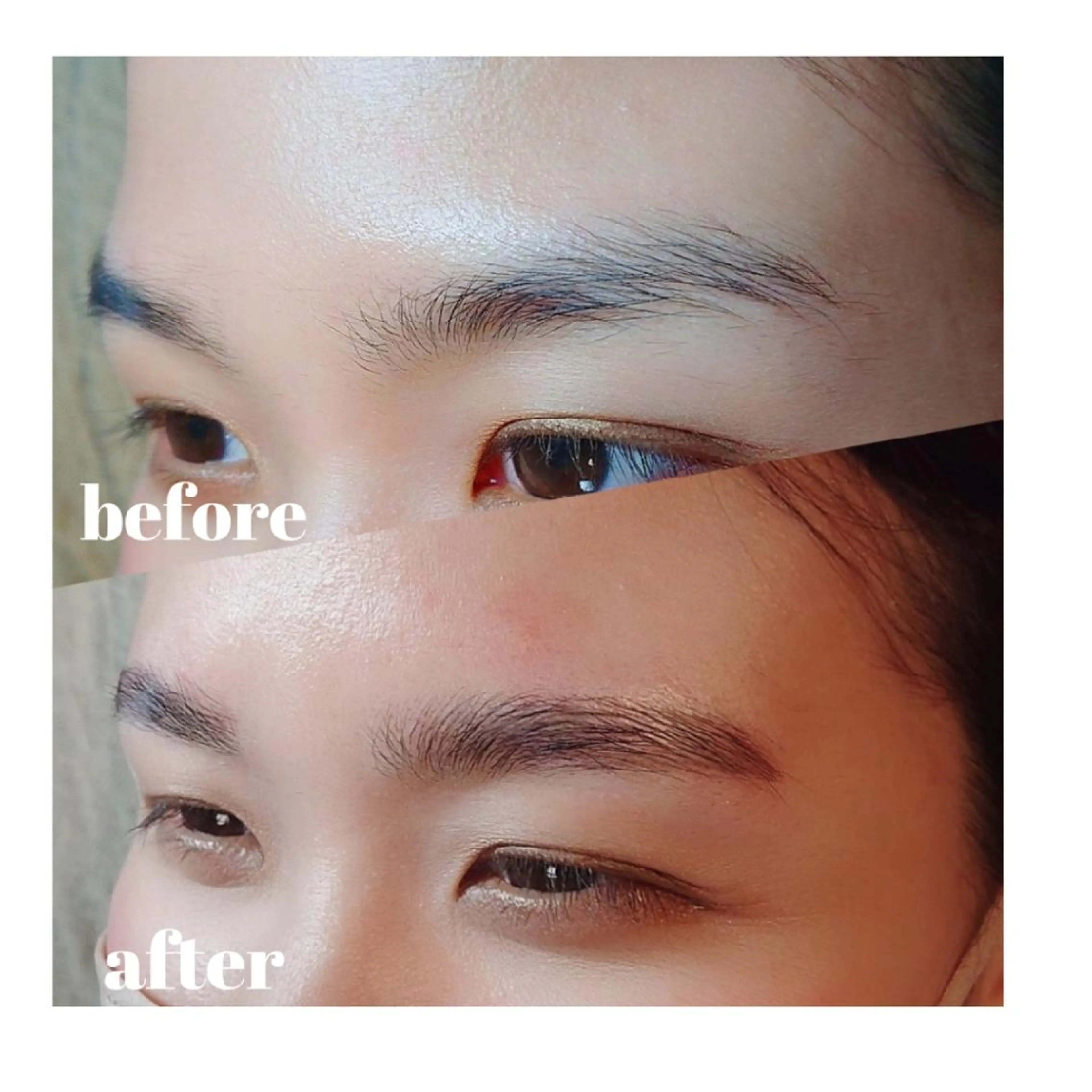 眉毛スタイリングの写真