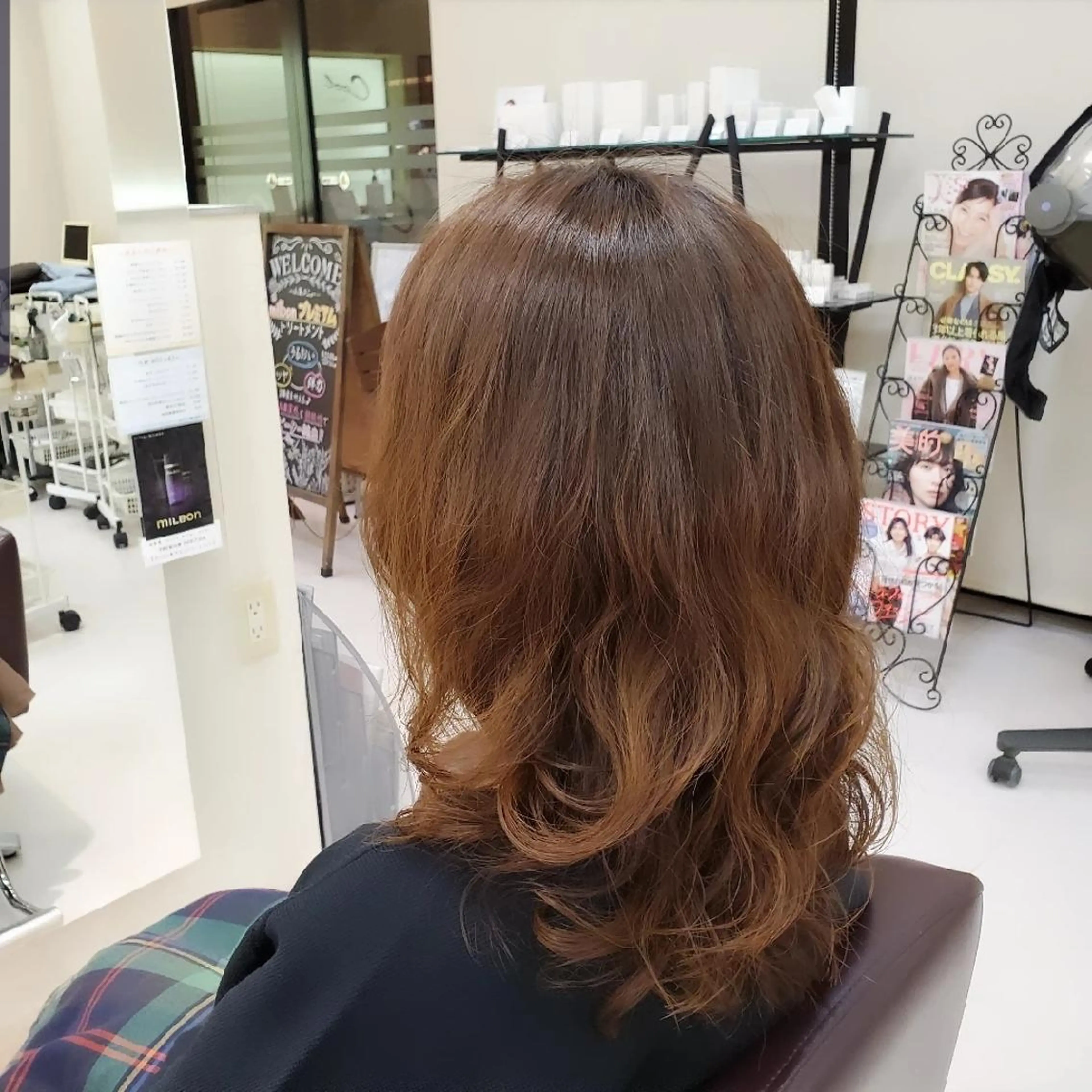 ミディアム パーマ カット パーマ COOLヘアーリズム所属・COOL 上田店のマツエク・マツパデザイン