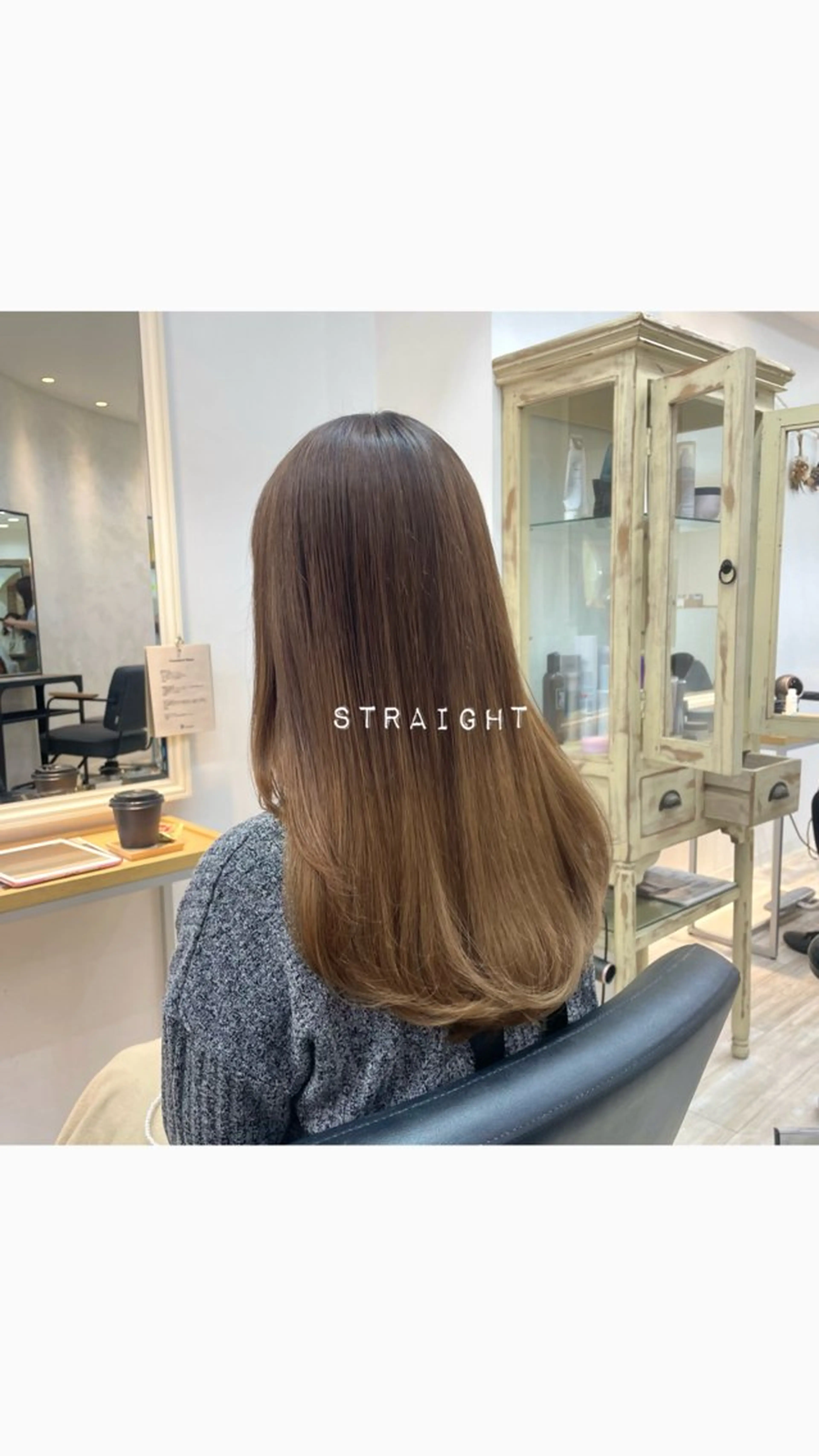 ロング GO TODAY仙台一番町店所属・ゆさこのか ダブルカラー/縮毛のヘアスタイル