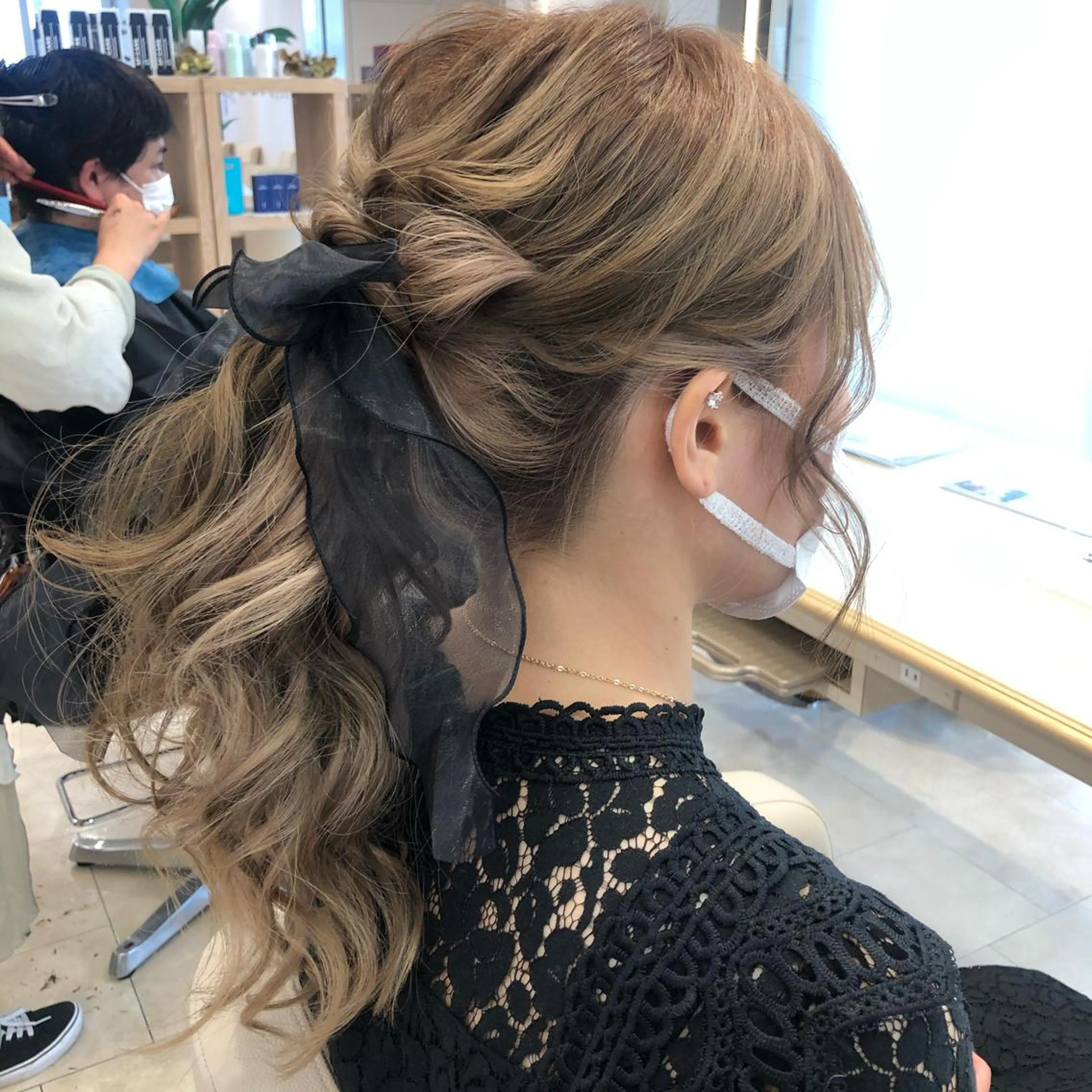 ロング ヘアアレンジ ヘアセット 盛れるレイヤーカット 得意🌹井上美沙のヘアスタイル