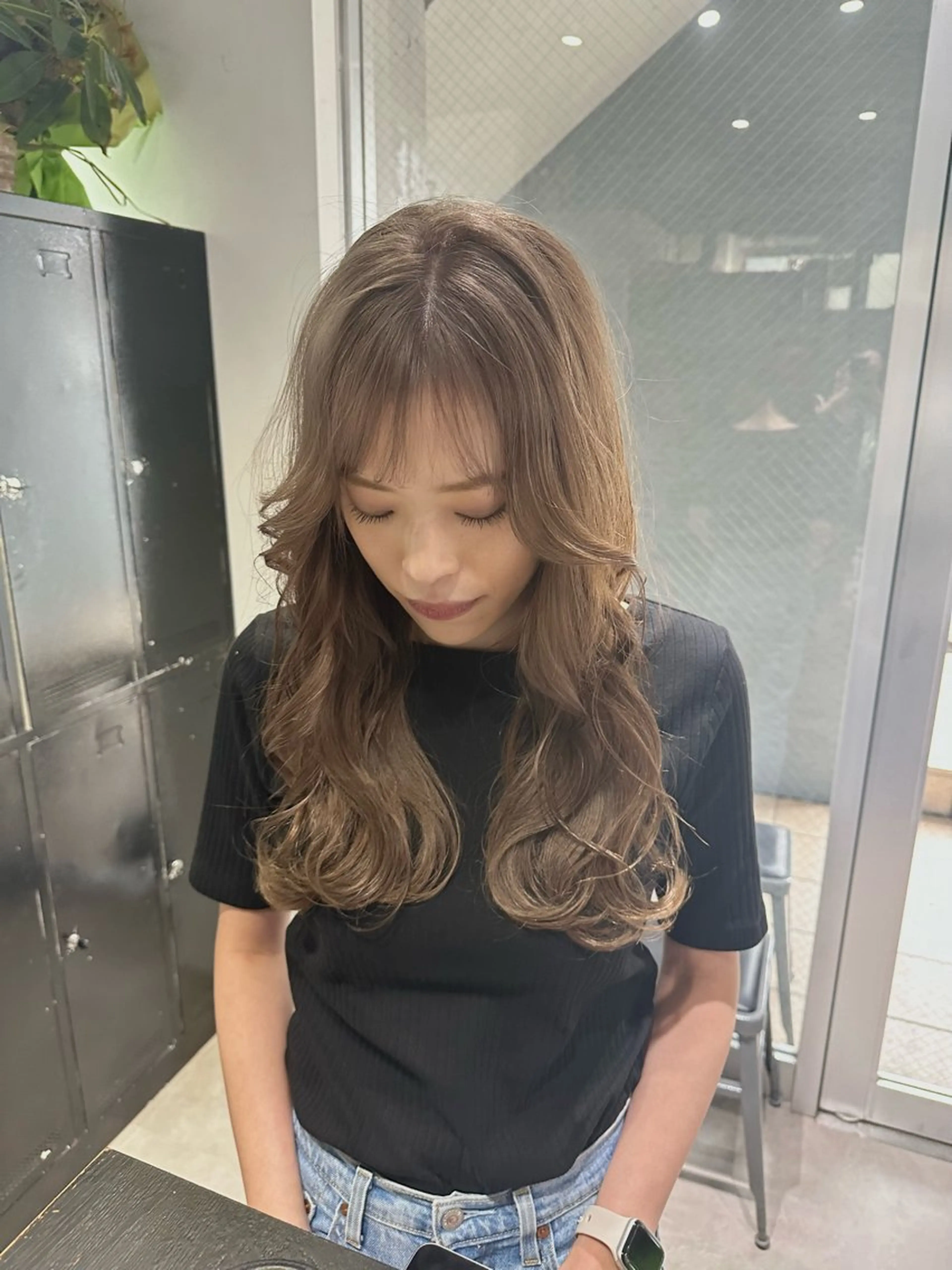 ミディアム カラー ベージュカラー グレージュ ラベンダーカラー ラベンダーグレージュ ラベンダーグレー カット ヘアカラー トリートメント ARCANAブリーチ ダブルカラー🌟原宿のヘアスタイル