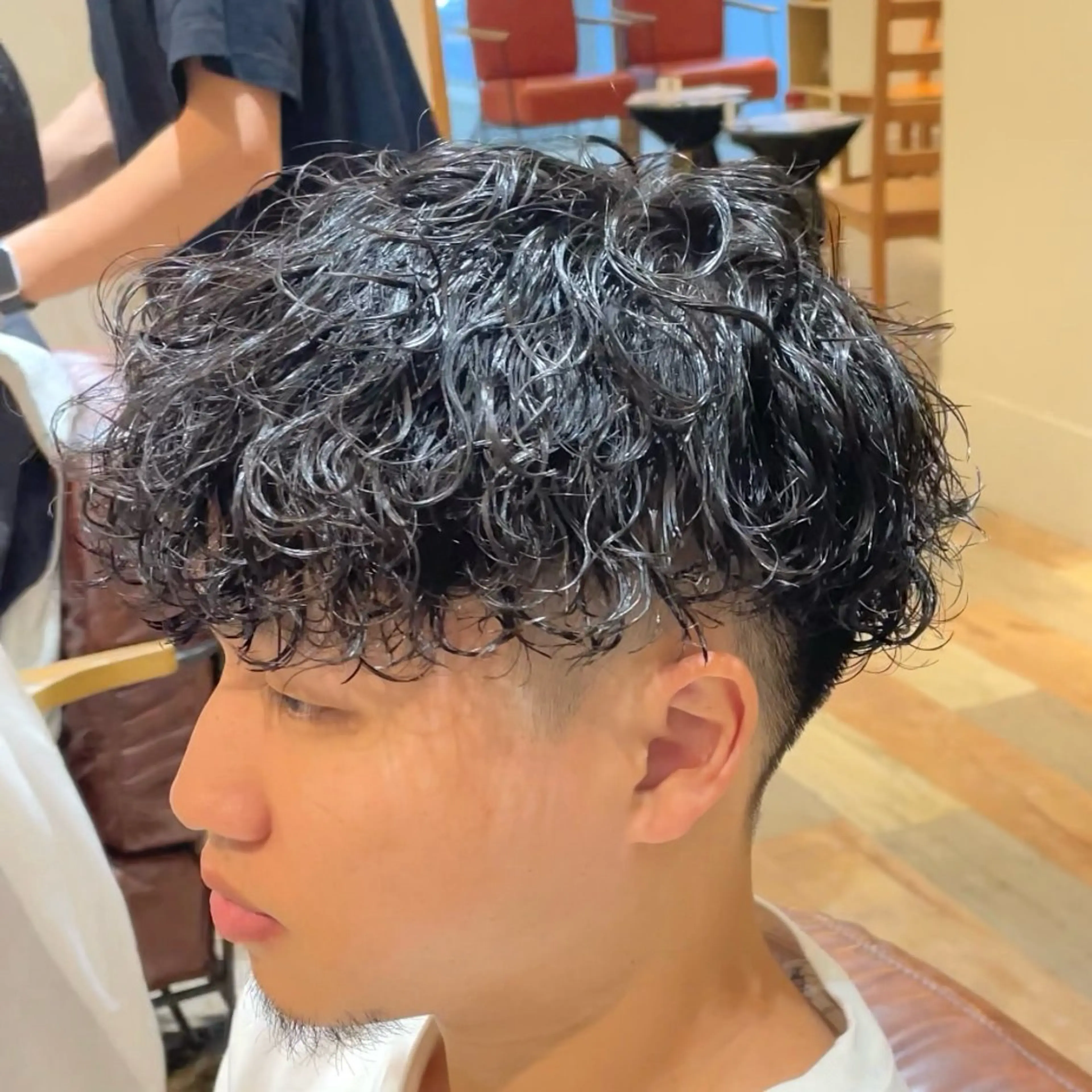 パーマ メンズ メンズパーマ眉毛 特化アユム🔥のヘアスタイル