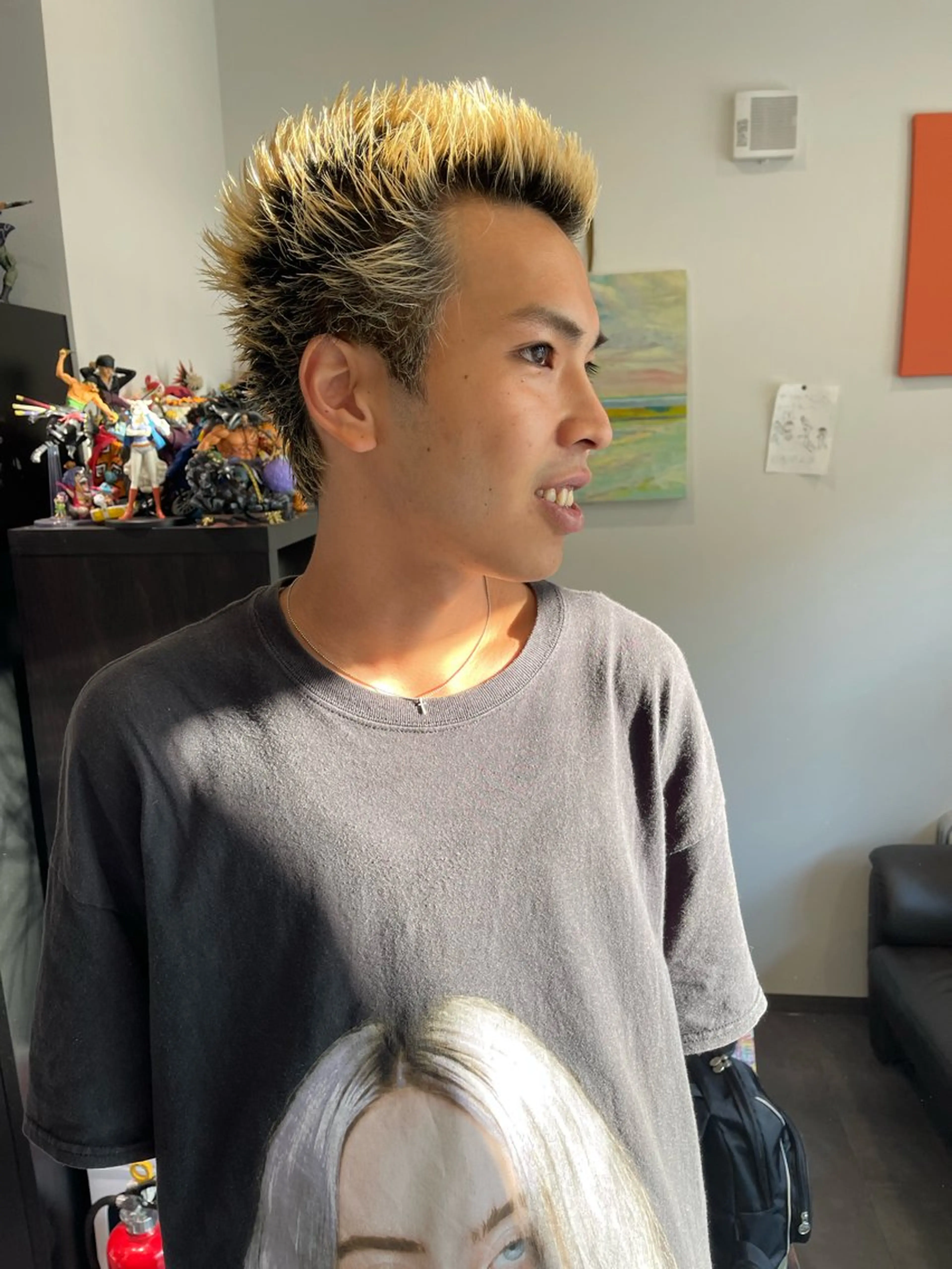 ショート メンズ スパイキーショート ショートヘア カット guild.所属・アトム/ウルフ パーマ/レイヤーのヘアスタイル