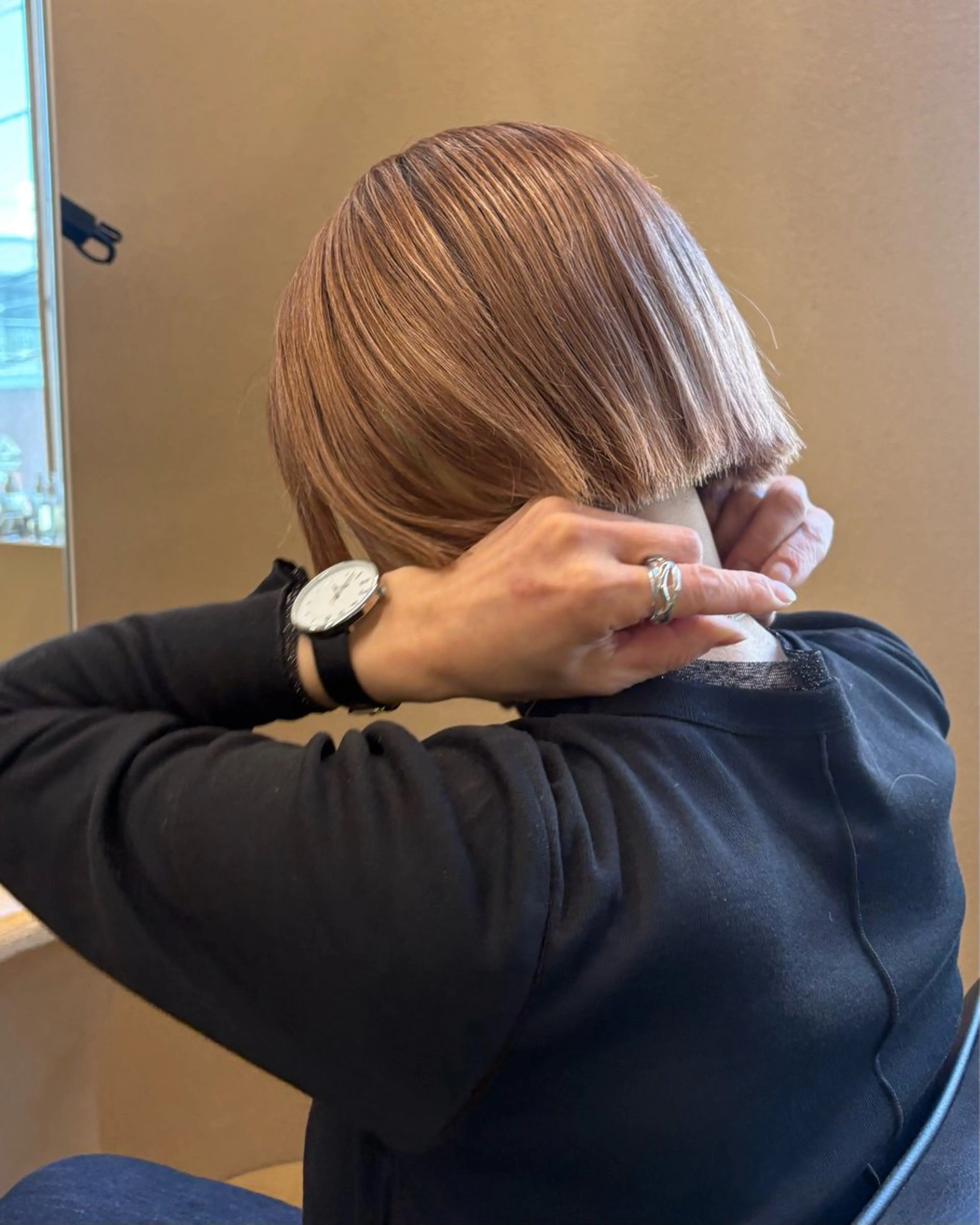 ショート ボブ ヘアカラー トリートメント ボブ/艶カラー 鎌倉/MIHO🌼のヘアスタイル