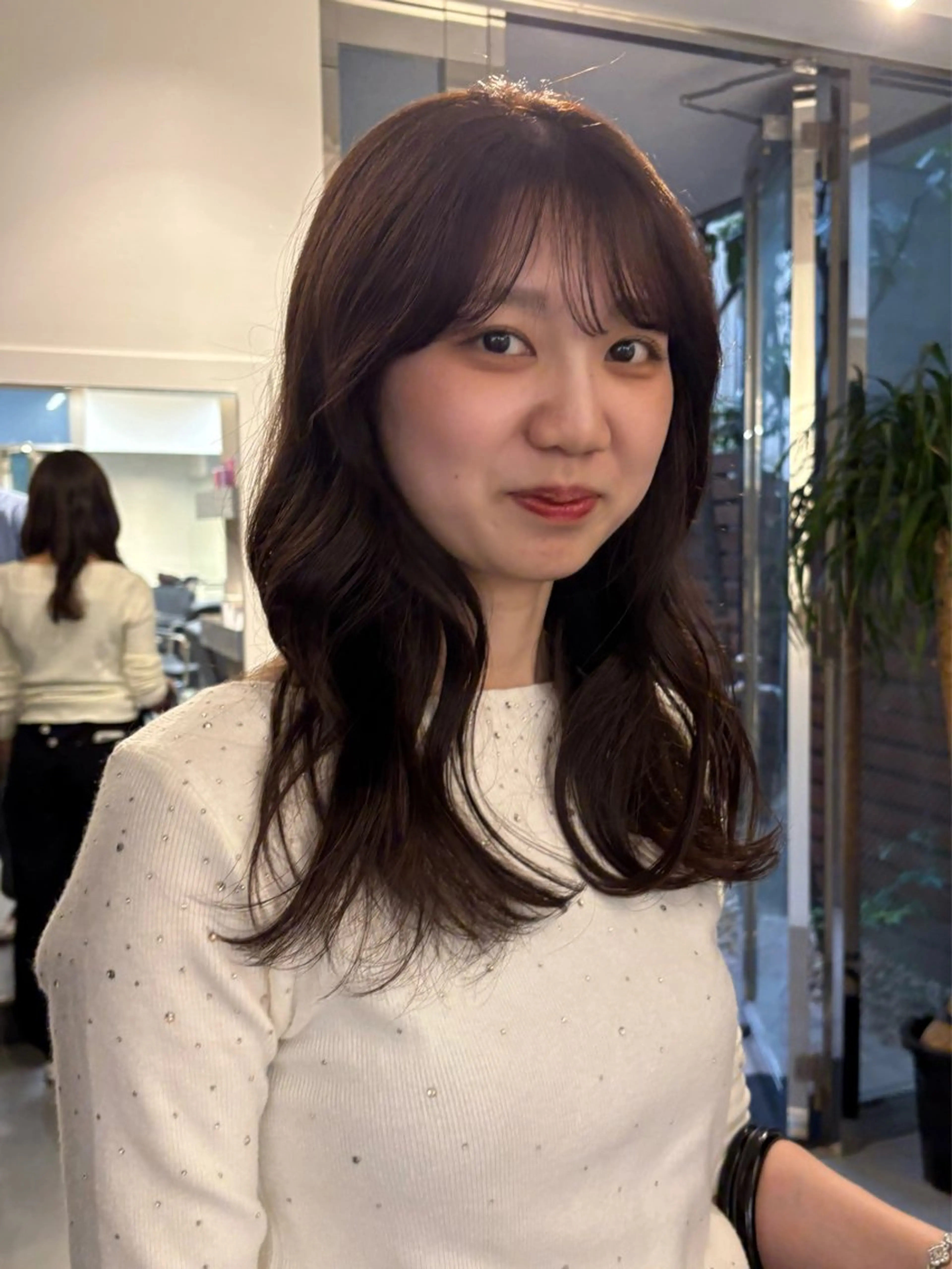 セミロング カラー カット ヘアカラー トリートメント 村田 りょうやのヘアスタイル