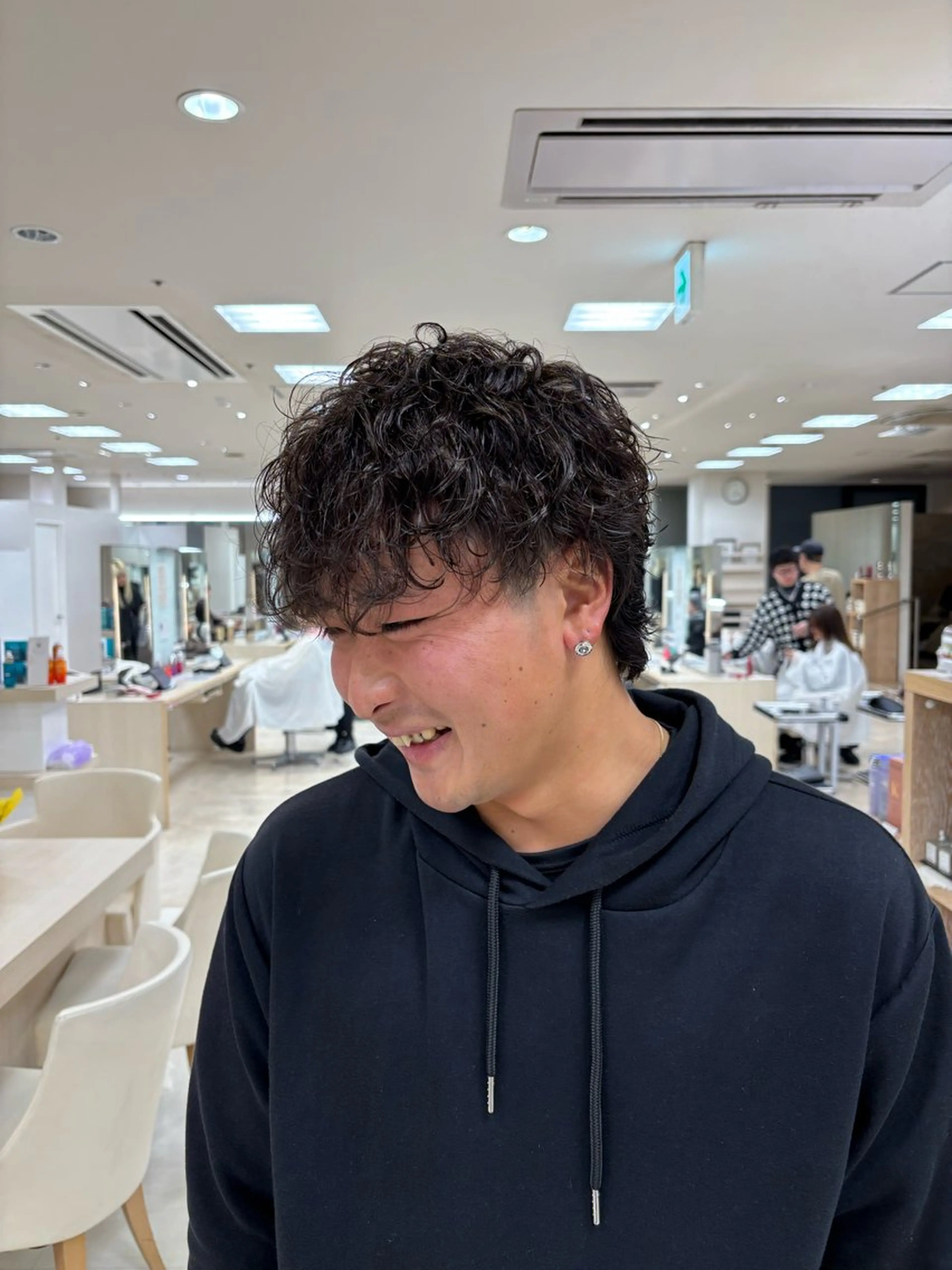 パーマ メンズ 湘南/メンズパーマ/ ハイライト/ユチカのヘアスタイル