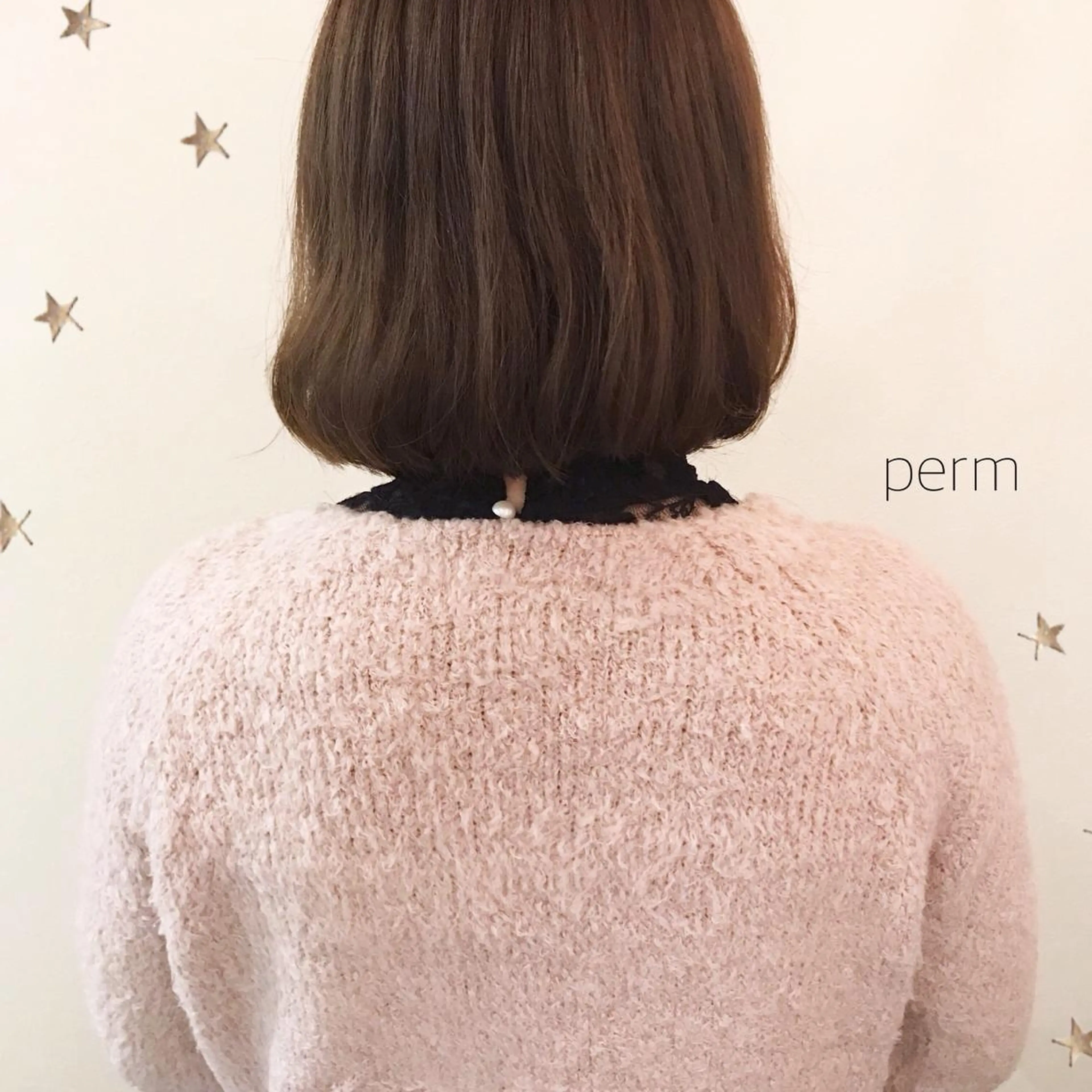 ミディアム カラー パーマ 市川 千夏のヘアスタイル