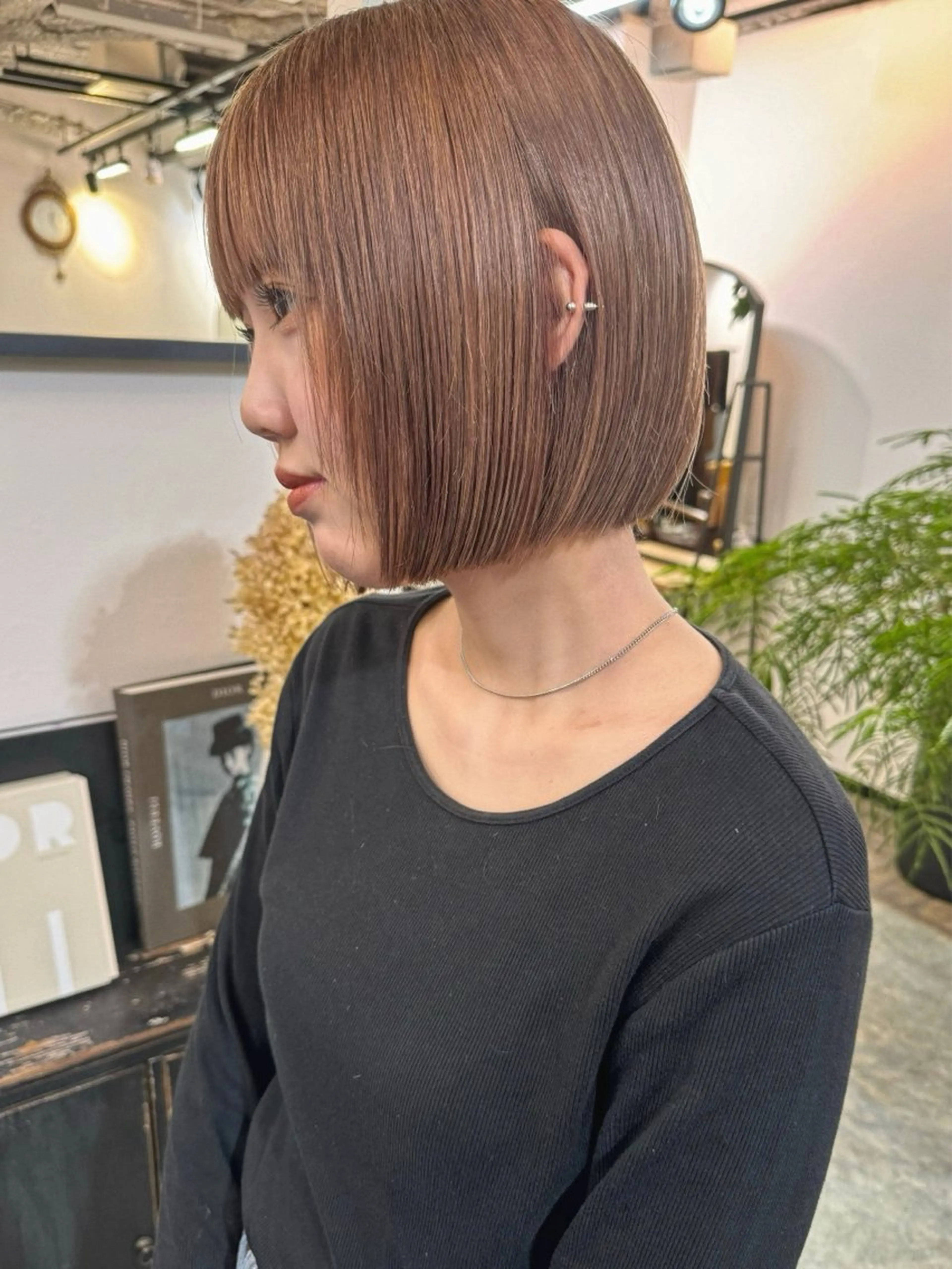 ミディアム 切りっぱなしボブ ボブ hair&make   rite所属・小野田 航己のヘアスタイル