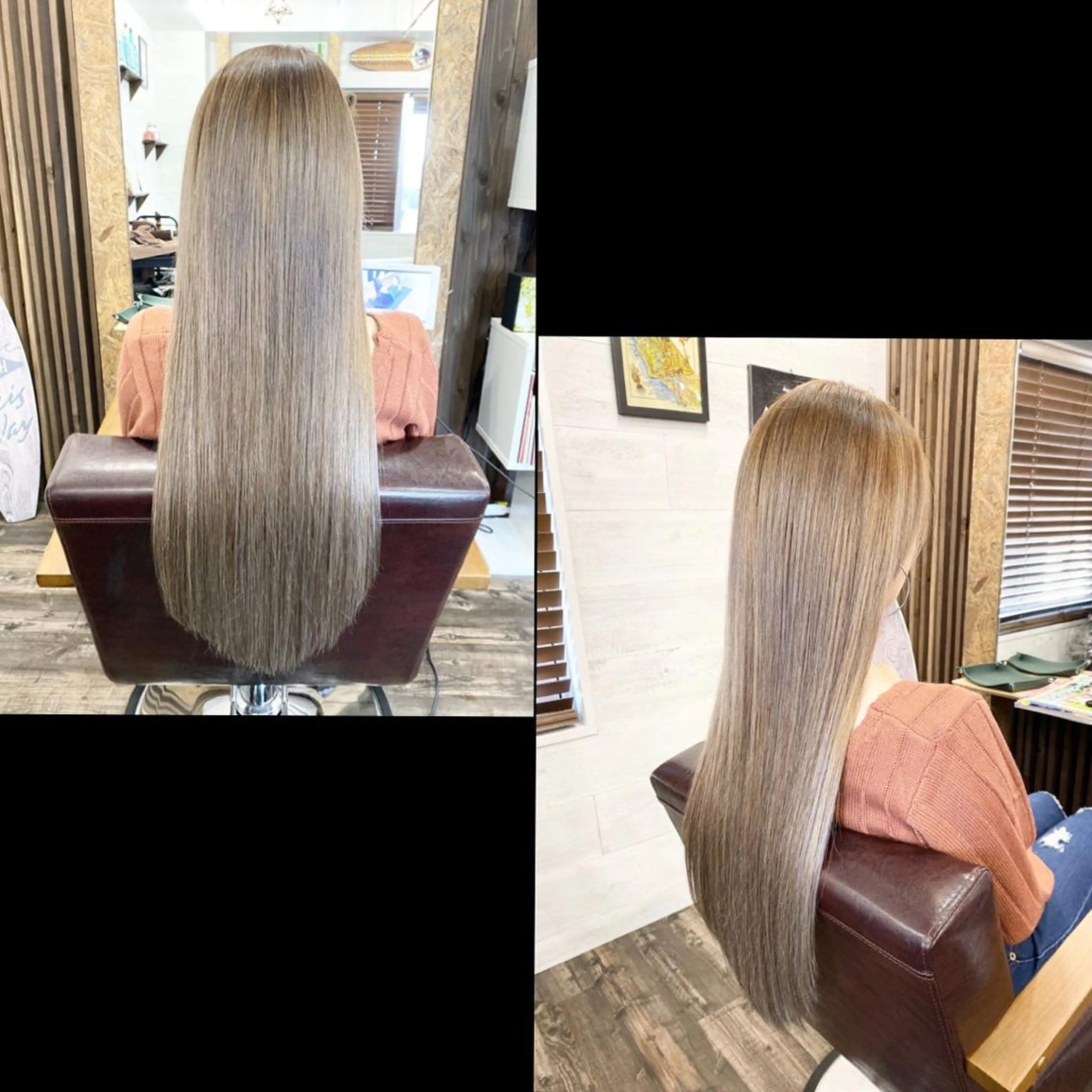 💖ブリーチ＋艶カラー＋最高級TOKIOトリートメント＋コテ巻き仕上げ💖の写真