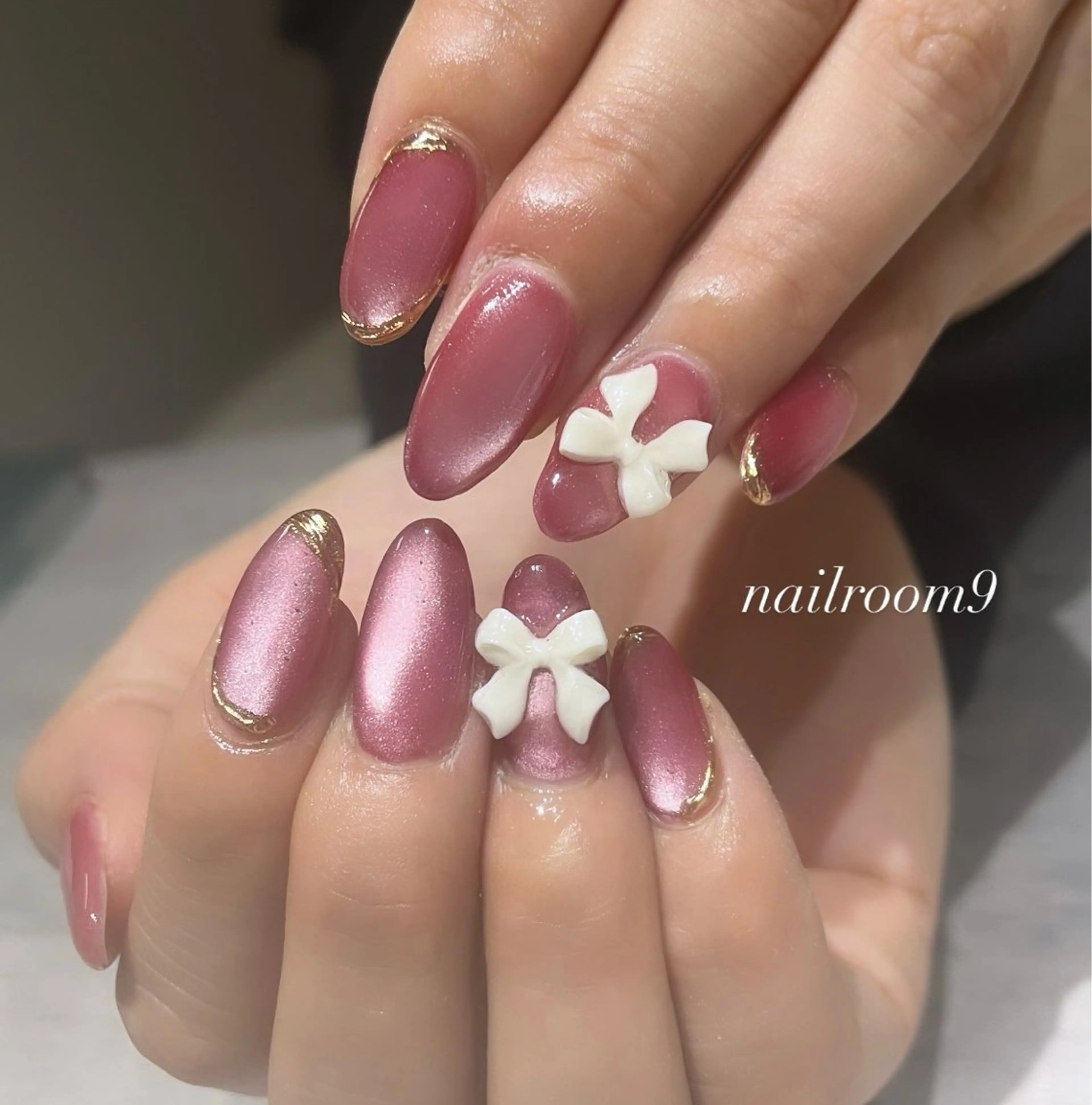 ネイル マグネットネイル ハンドネイル nail room9 ☺︎のネイルデザイン