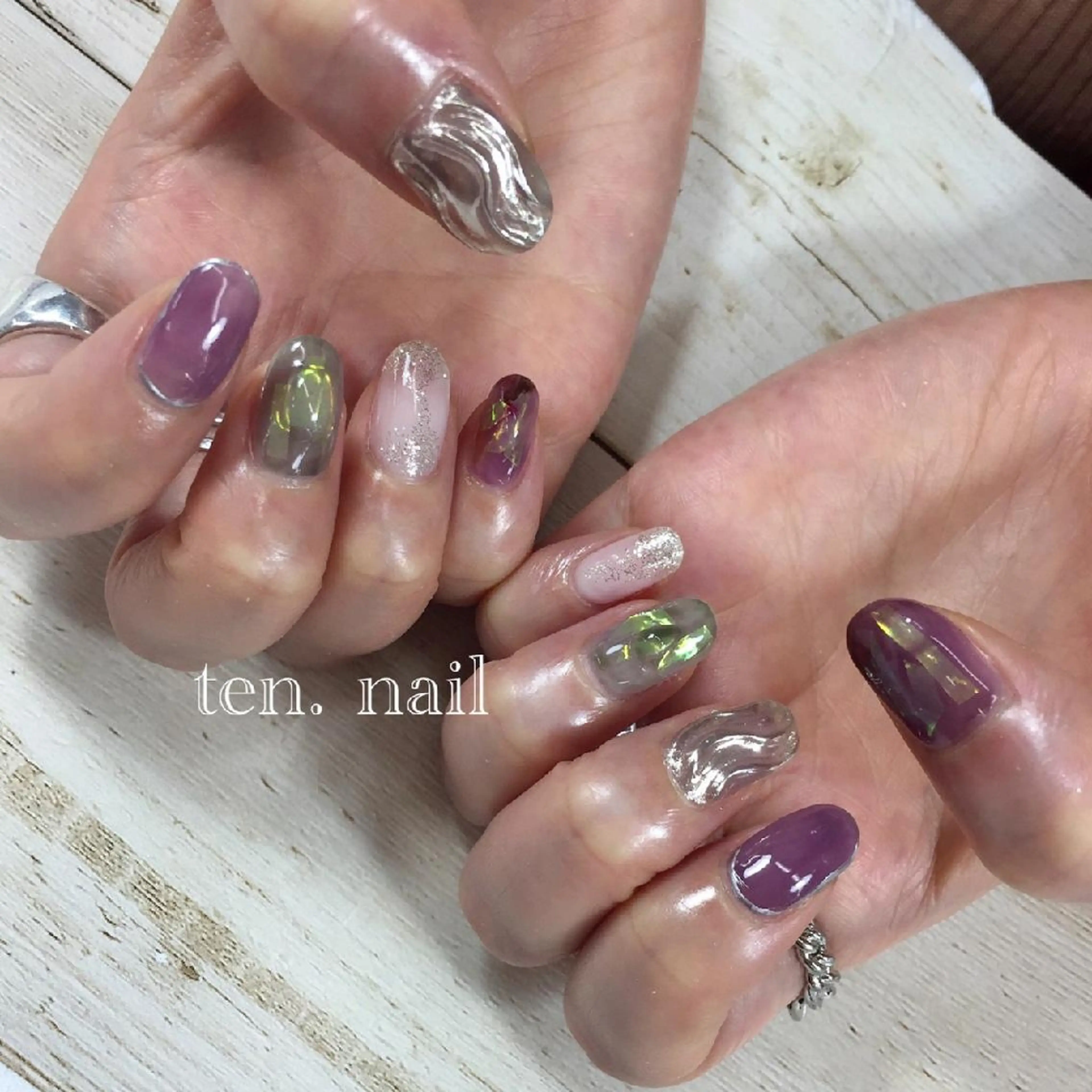 ネイル アートネイル ニュアンスネイル ten.nail所属・ten. nailのネイルデザイン