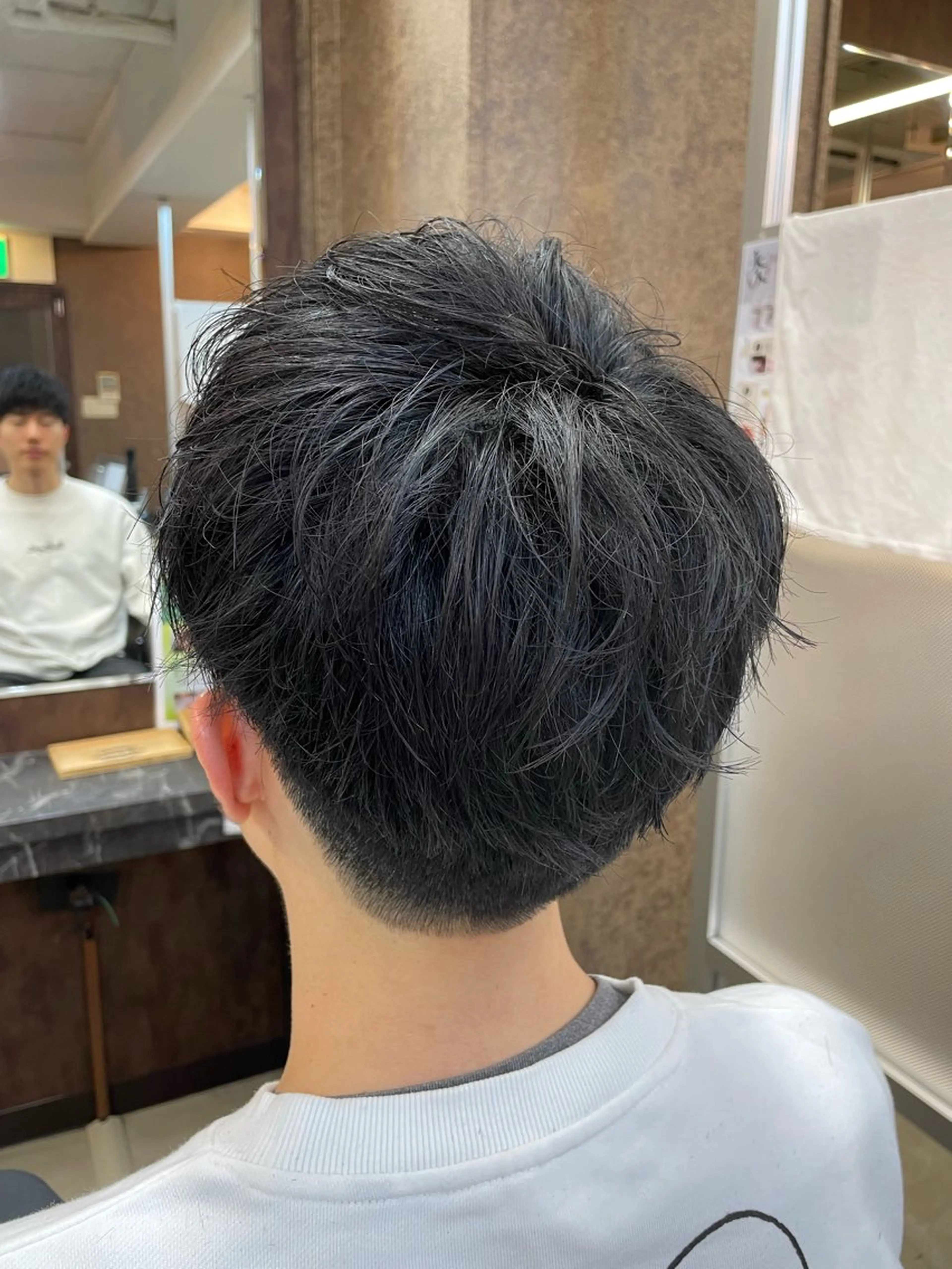 ショート メンズ メンズパーマ特化 カバヤマ　リョウのヘアスタイル