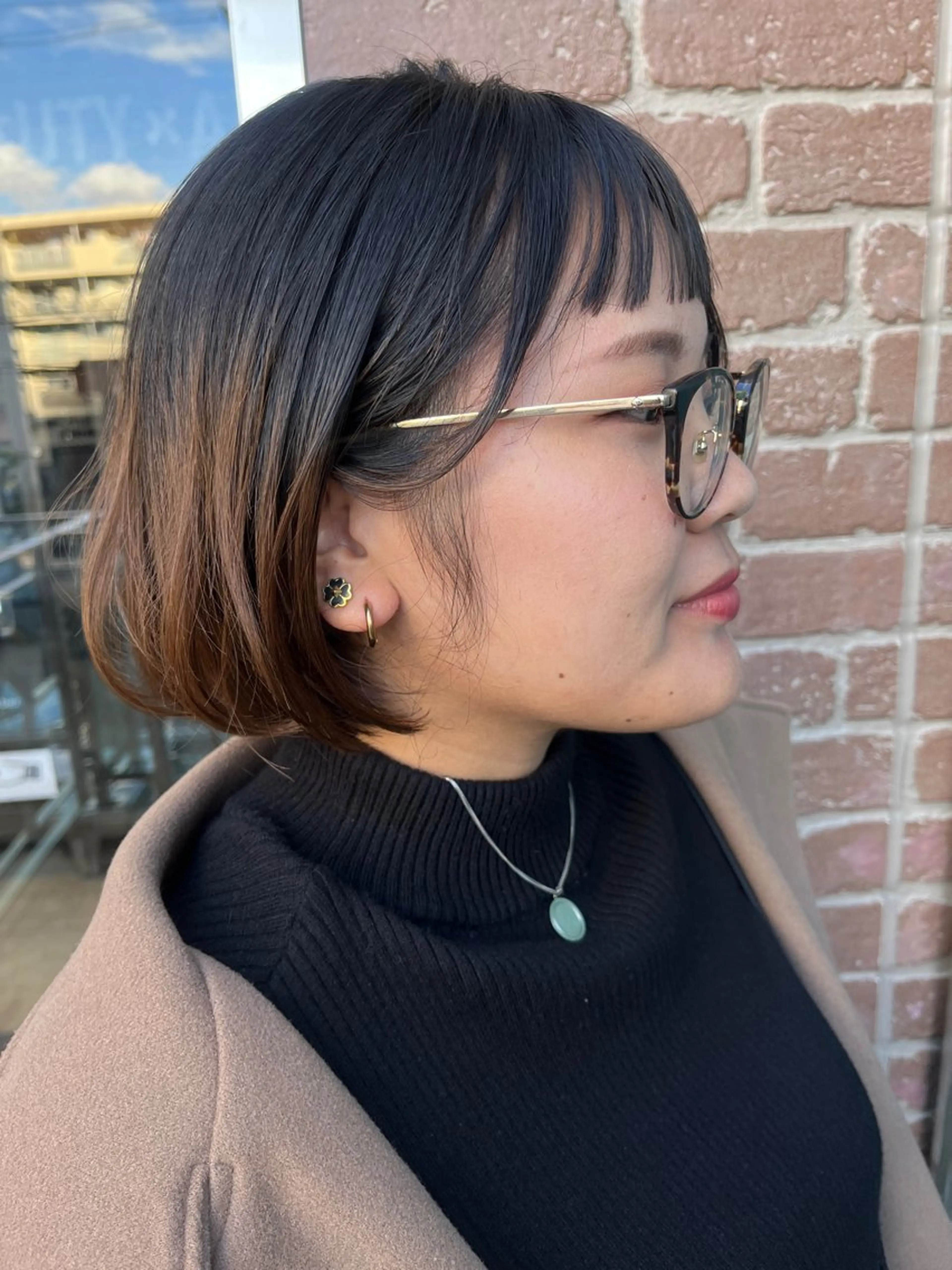 ショート カラー パーマ メンズ 久木原 ゆりのヘアスタイル