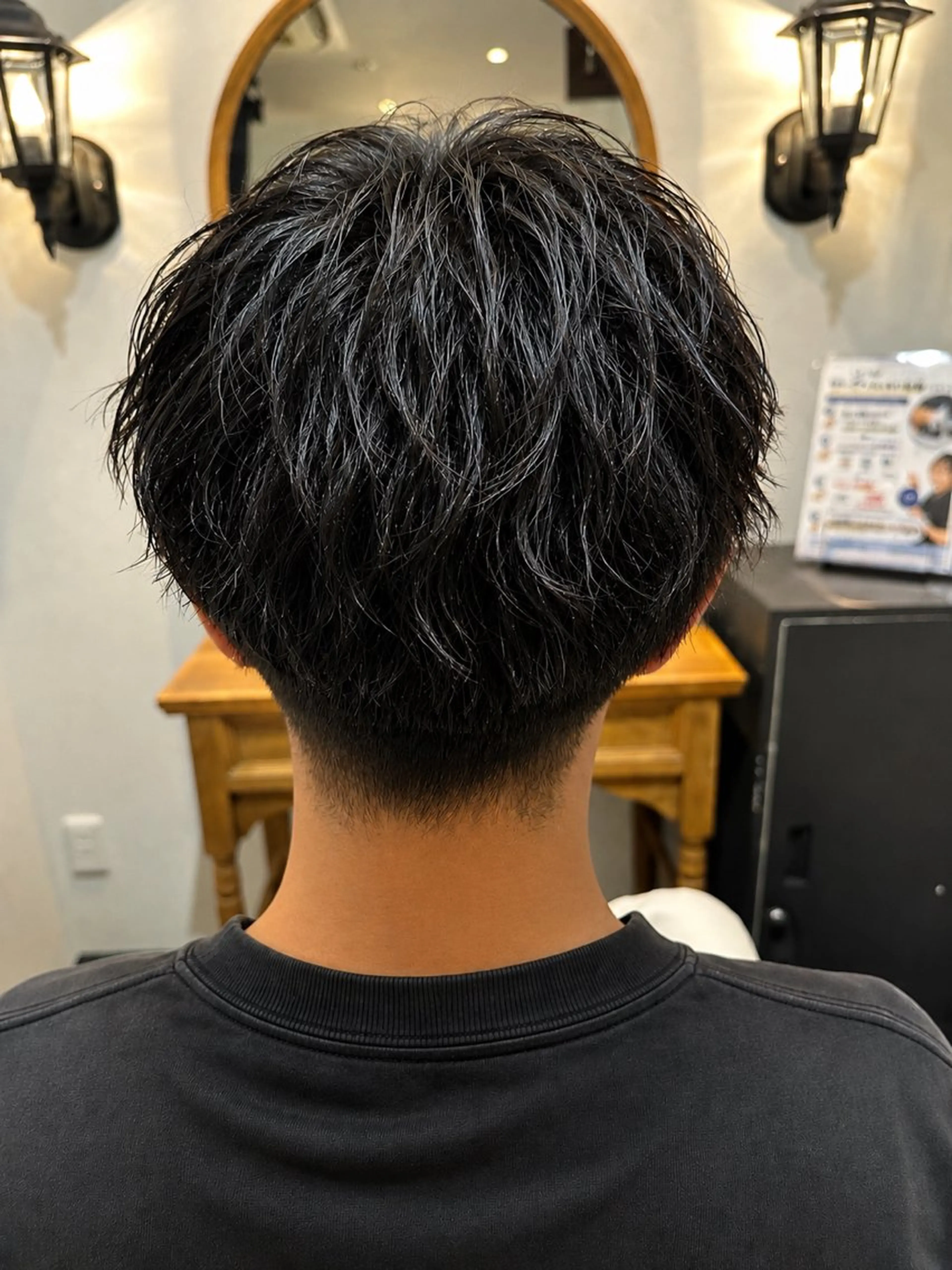 ショート パーマ メンズ カット パーマ メンズパーマ/四條畷 /忍ヶ丘駅/中川凌太のヘアスタイル